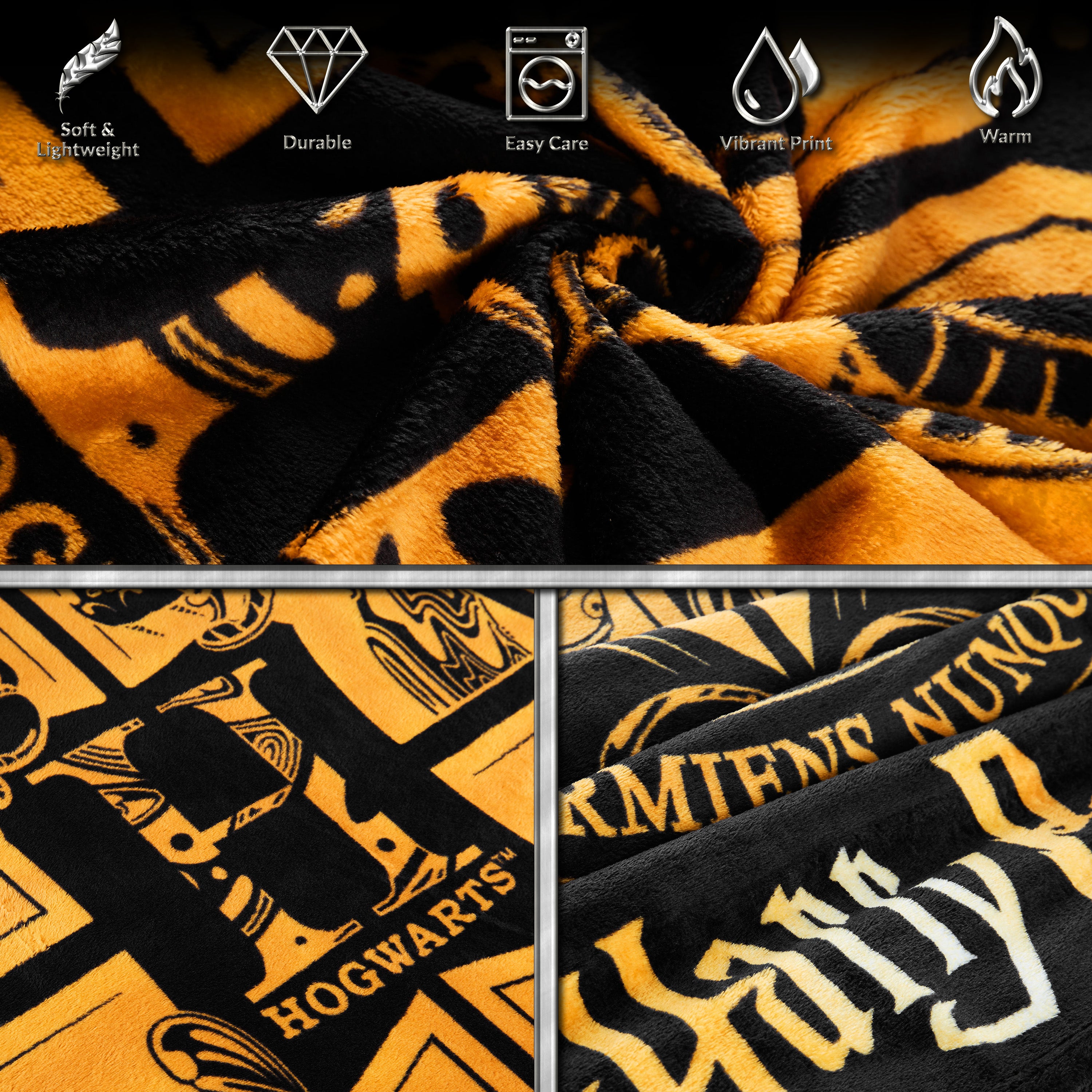 harry-potter-plaid-polaire-poudlard-couverture-150x130-noir-et-or image 5