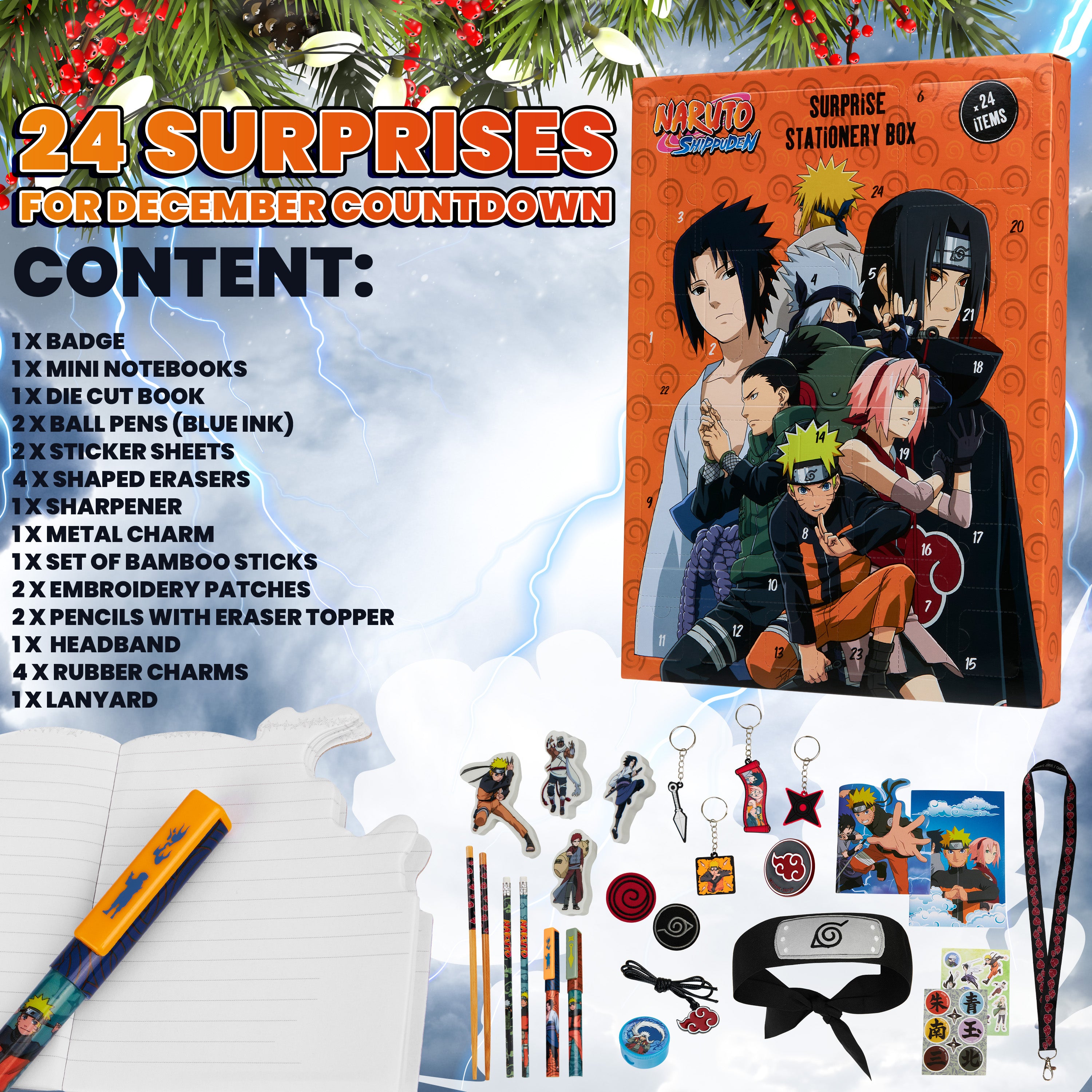 naruto-calendrier-de-l-avent-papeterie-orange-24-surprises image 6