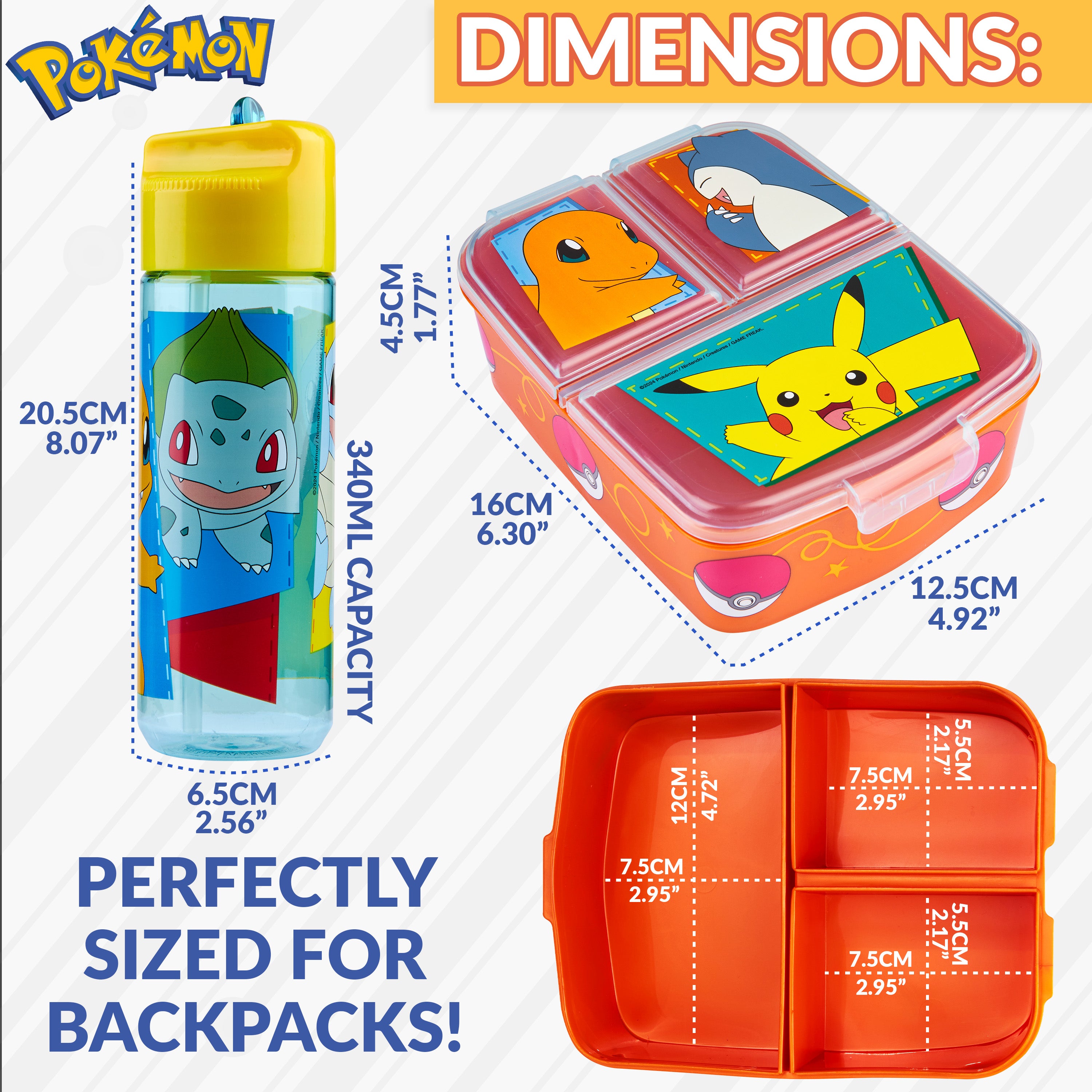 pok-mon-lunch-box-compartiments-gourde-340-ml-paille image 6