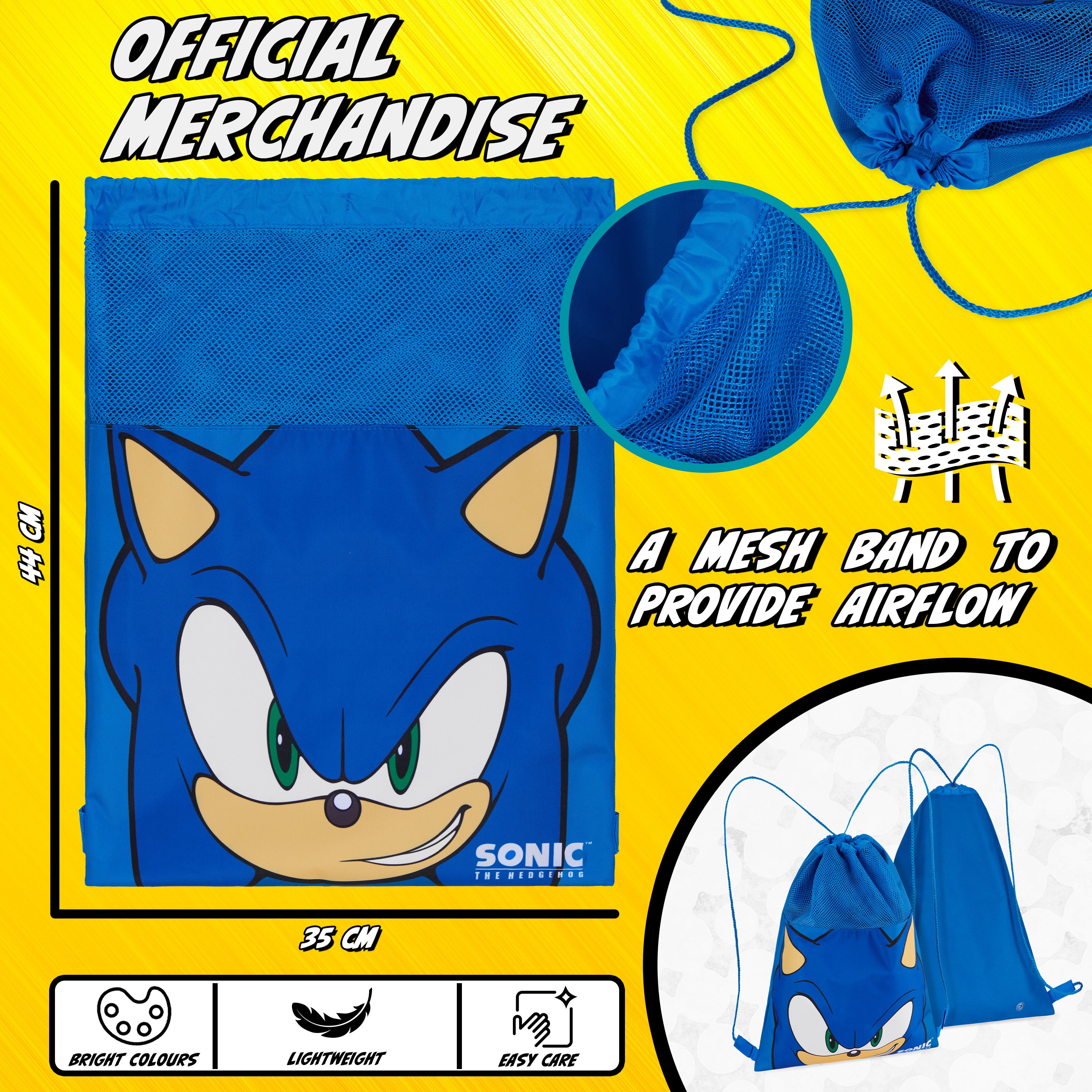sonic-sac-gym-enfant-ficelle-bleu-natation-sport image 6