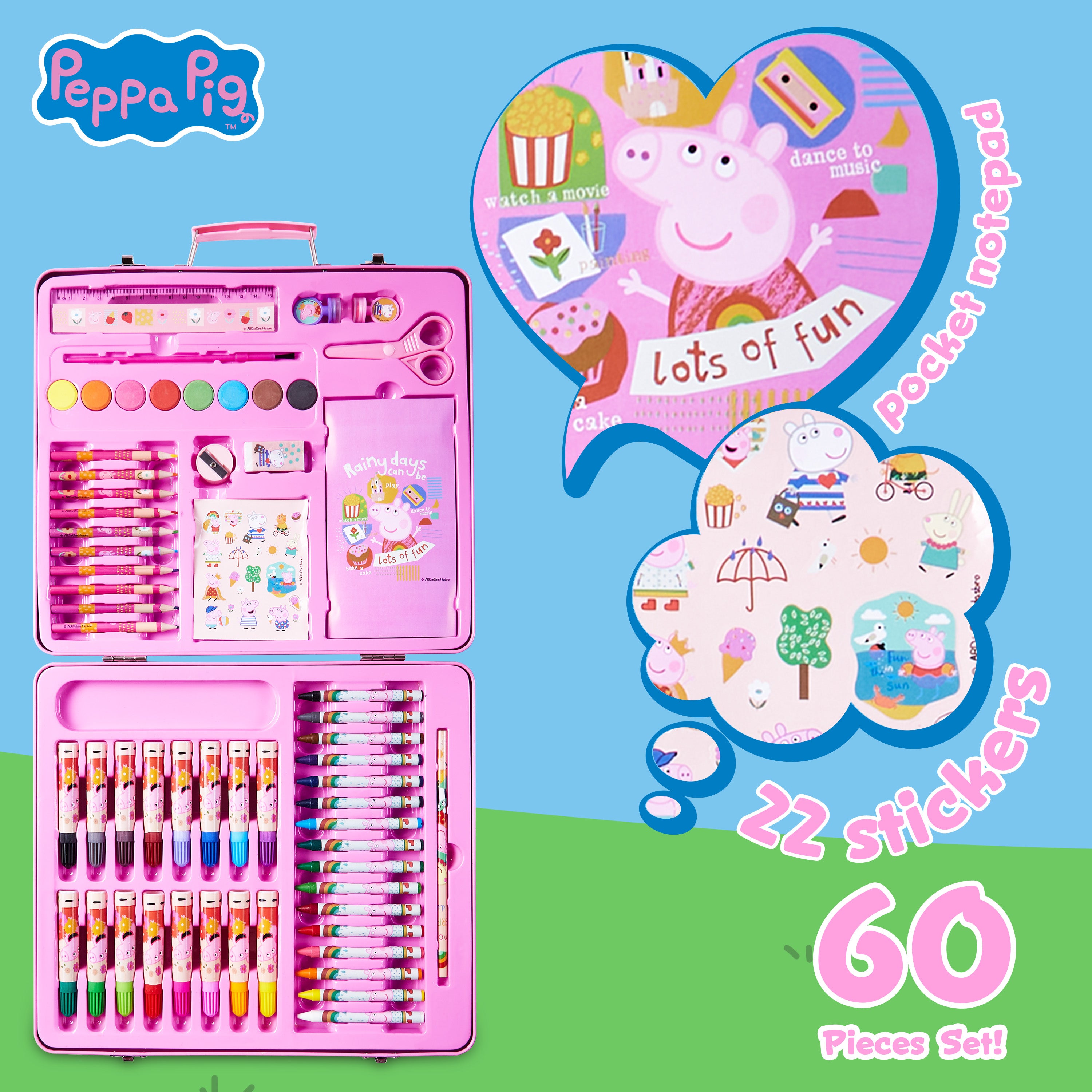 peppa-pig-coffret-dessin-enfant-40-pi-ces-rose-voyage image 4