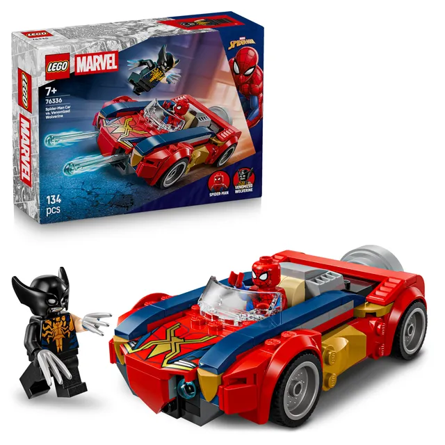 lego-marvel-76336-spider-man-voiture-vs-wolverine-v-nomis image 1
