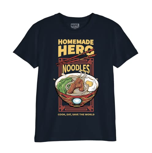 marvel-t-shirt-gar-on-12-ans-navy-super-h-ros image 3