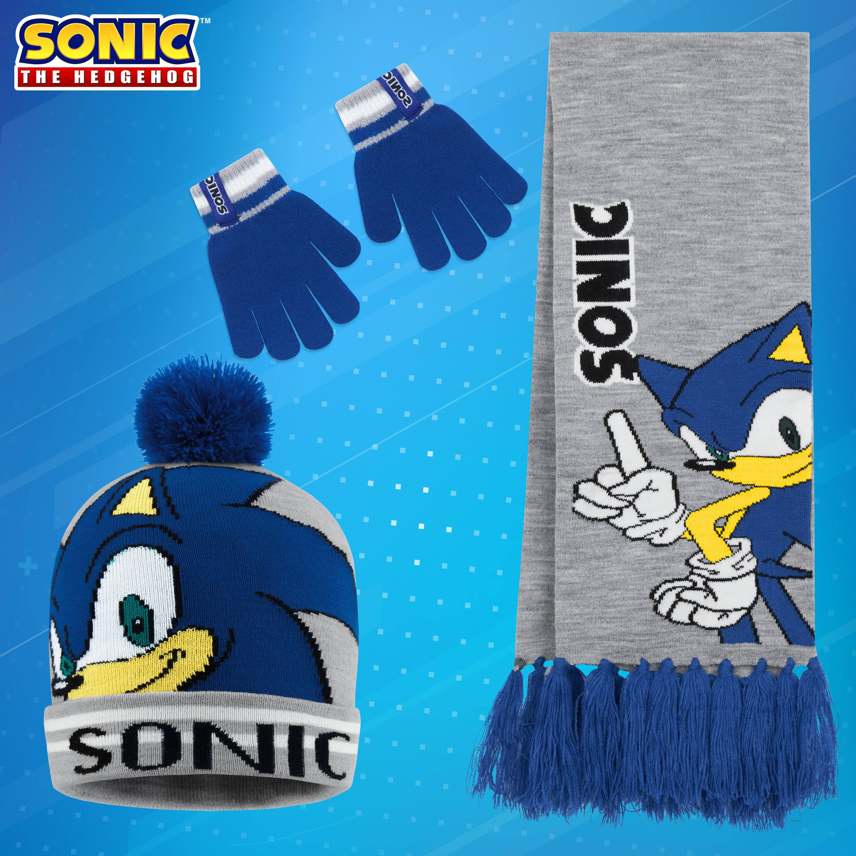 sonic-bonnet-charpe-gants-gar-on-ensemble-hiver image 3