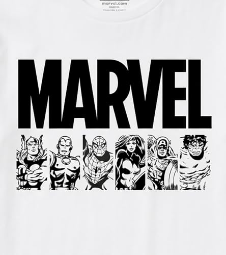 marvel-t-shirt-gar-on-blanc-6-ans-coton-lot-1 image 8