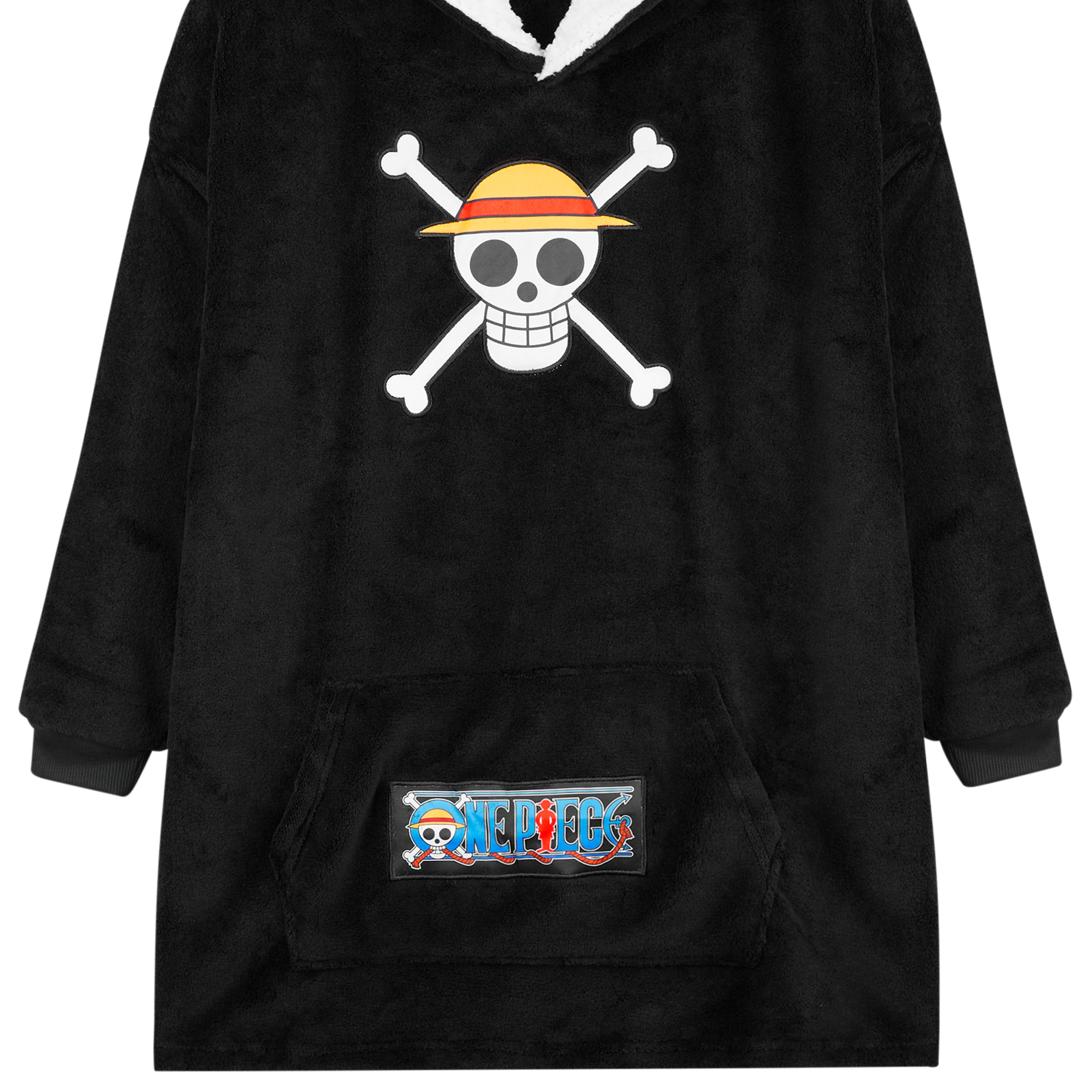 one-piece-plaid-sweat-capuche-noir-gar-on-taille-unique image 4