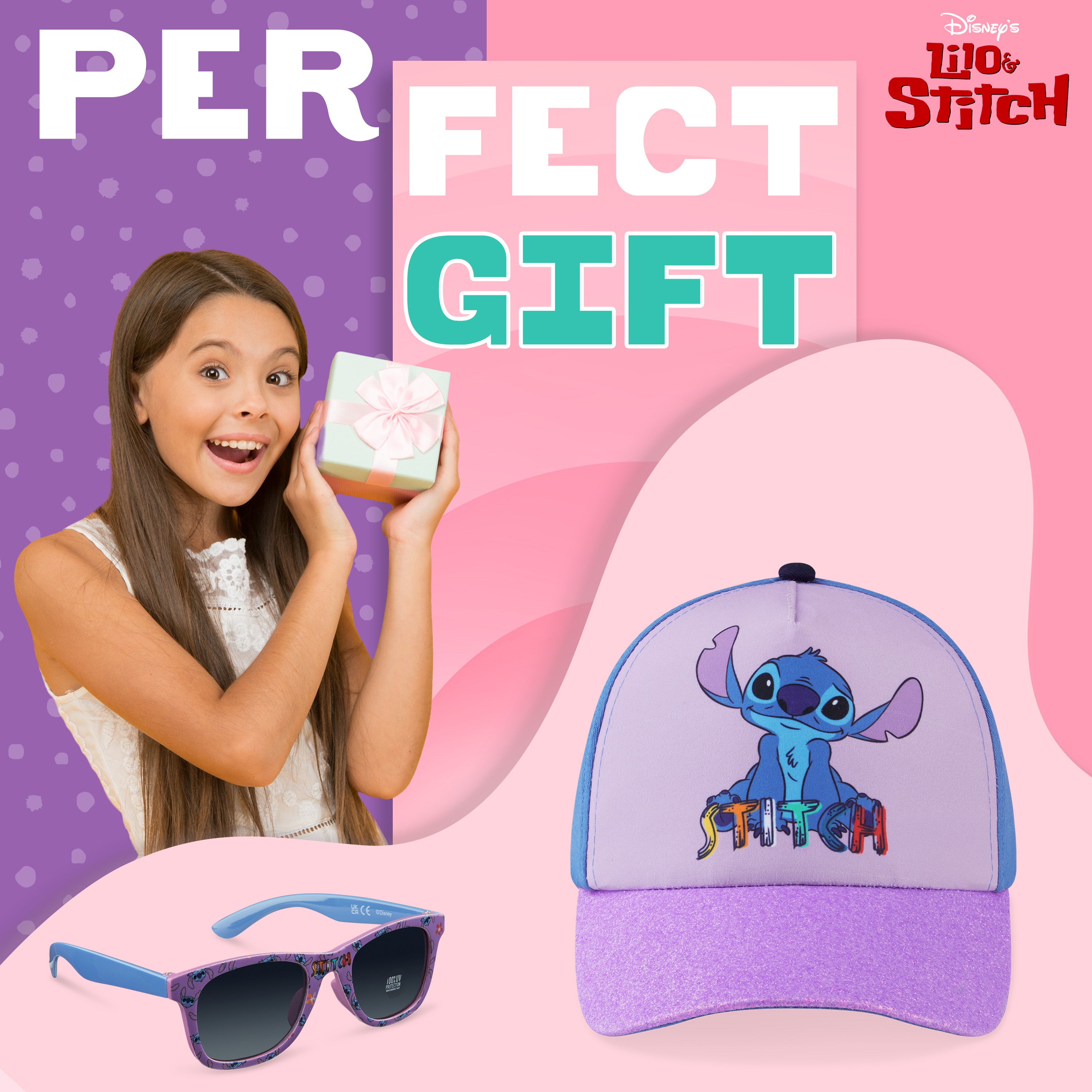 disney-stitch-casquette-lunettes-fille-uv400 image 3