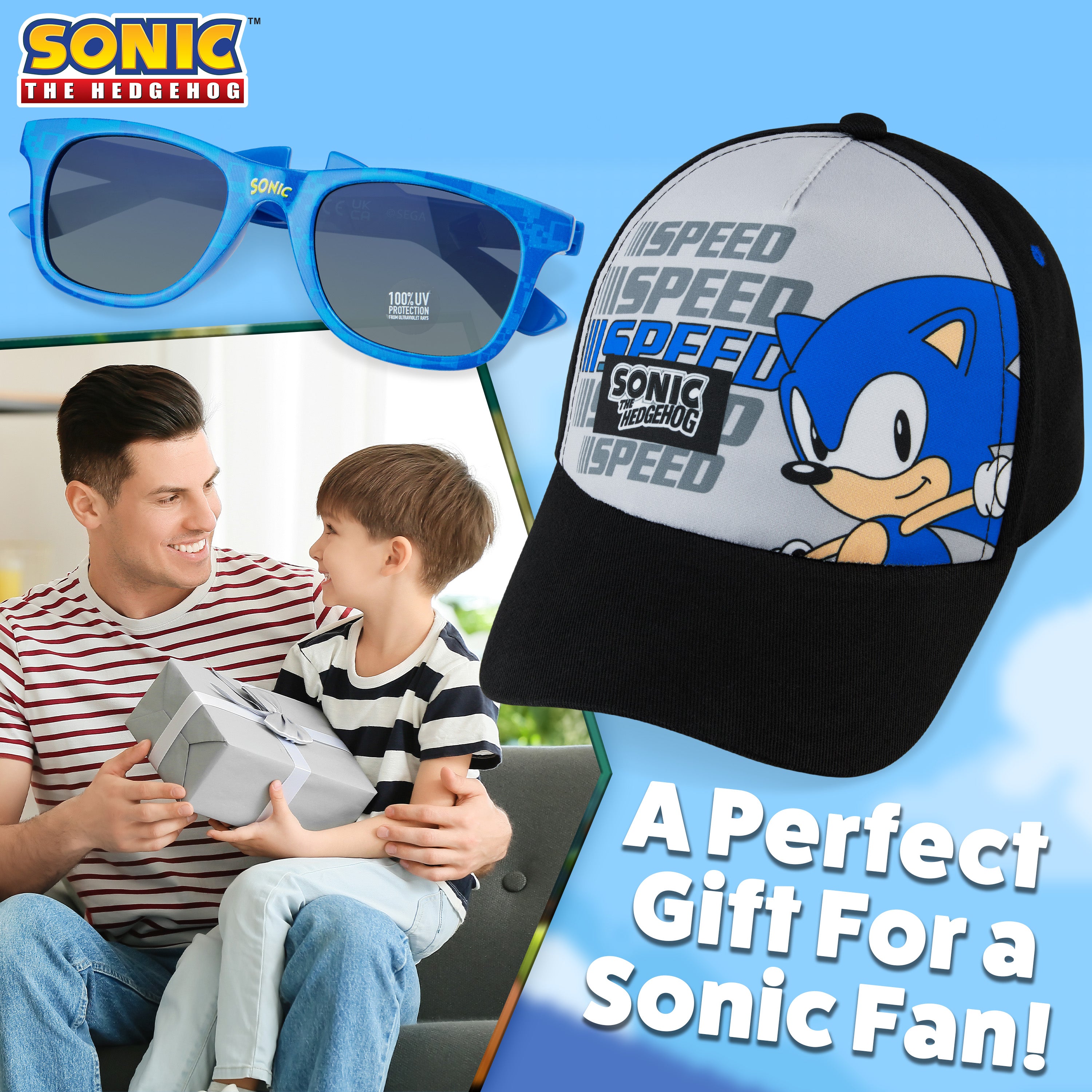 sonic-casquette-gar-on-lunettes-soleil-uv-enfant image 4