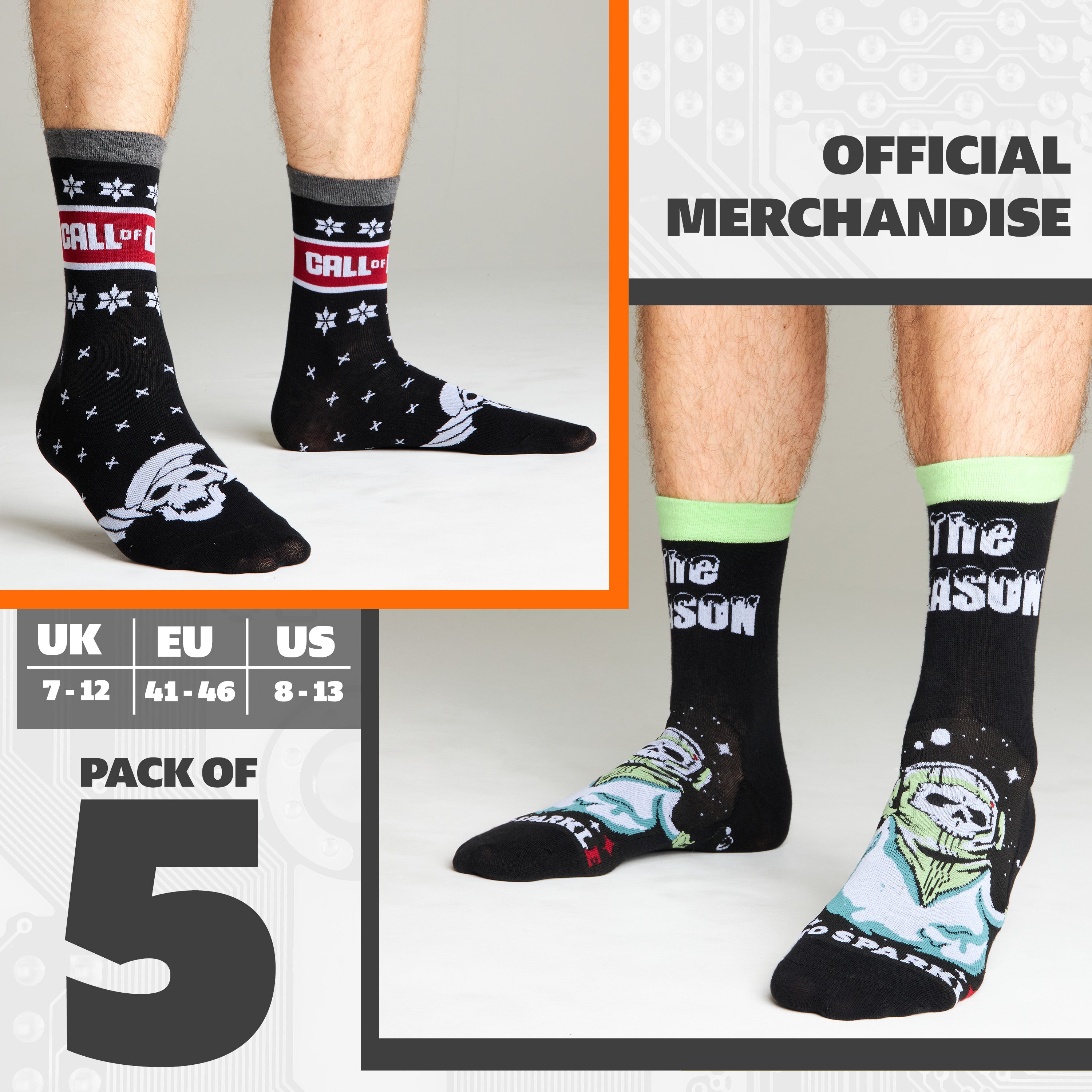 get-trend-call-of-duty-chaussettes-homme-lot-5-coton image 6