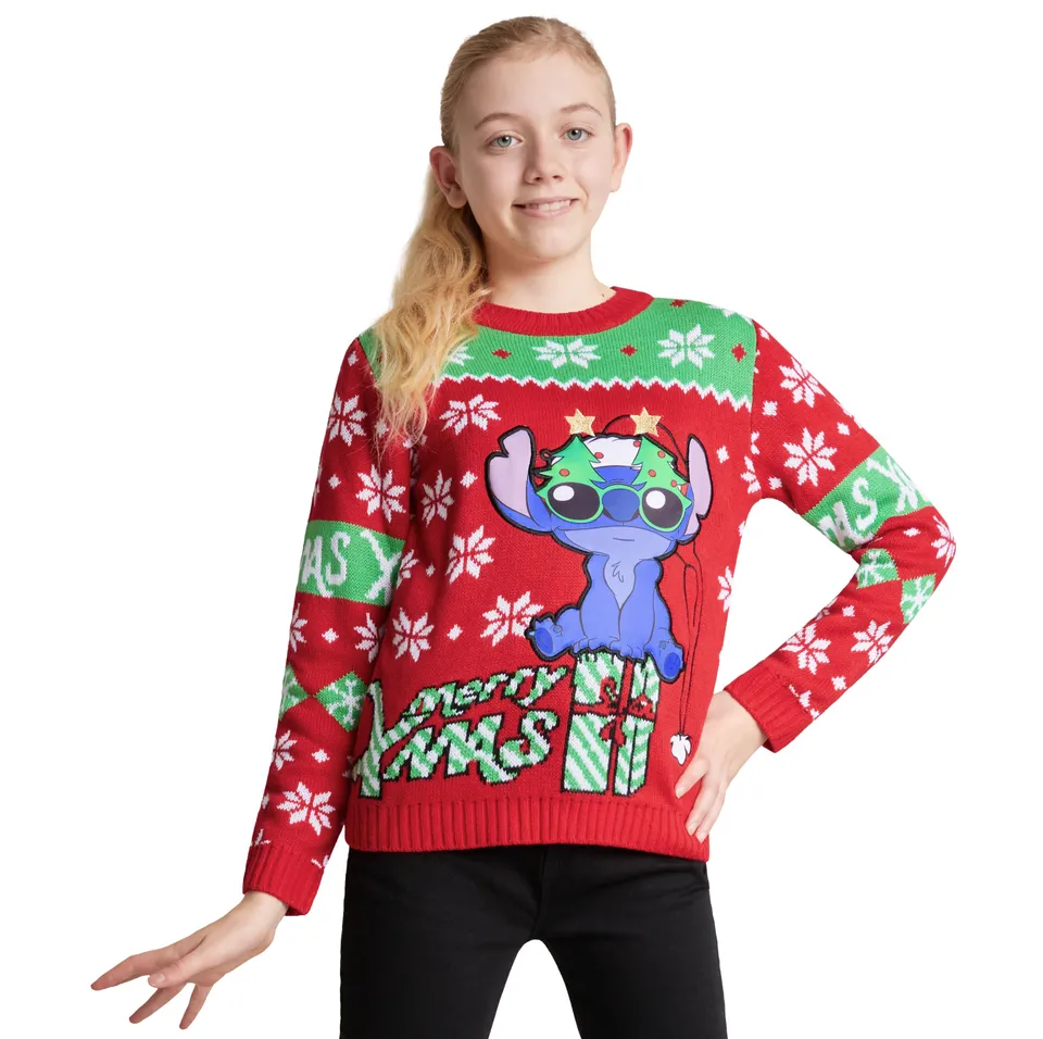 get-trend-girls-stitch-pull-de-no-l-fille-7-8-ans-bleu image 1