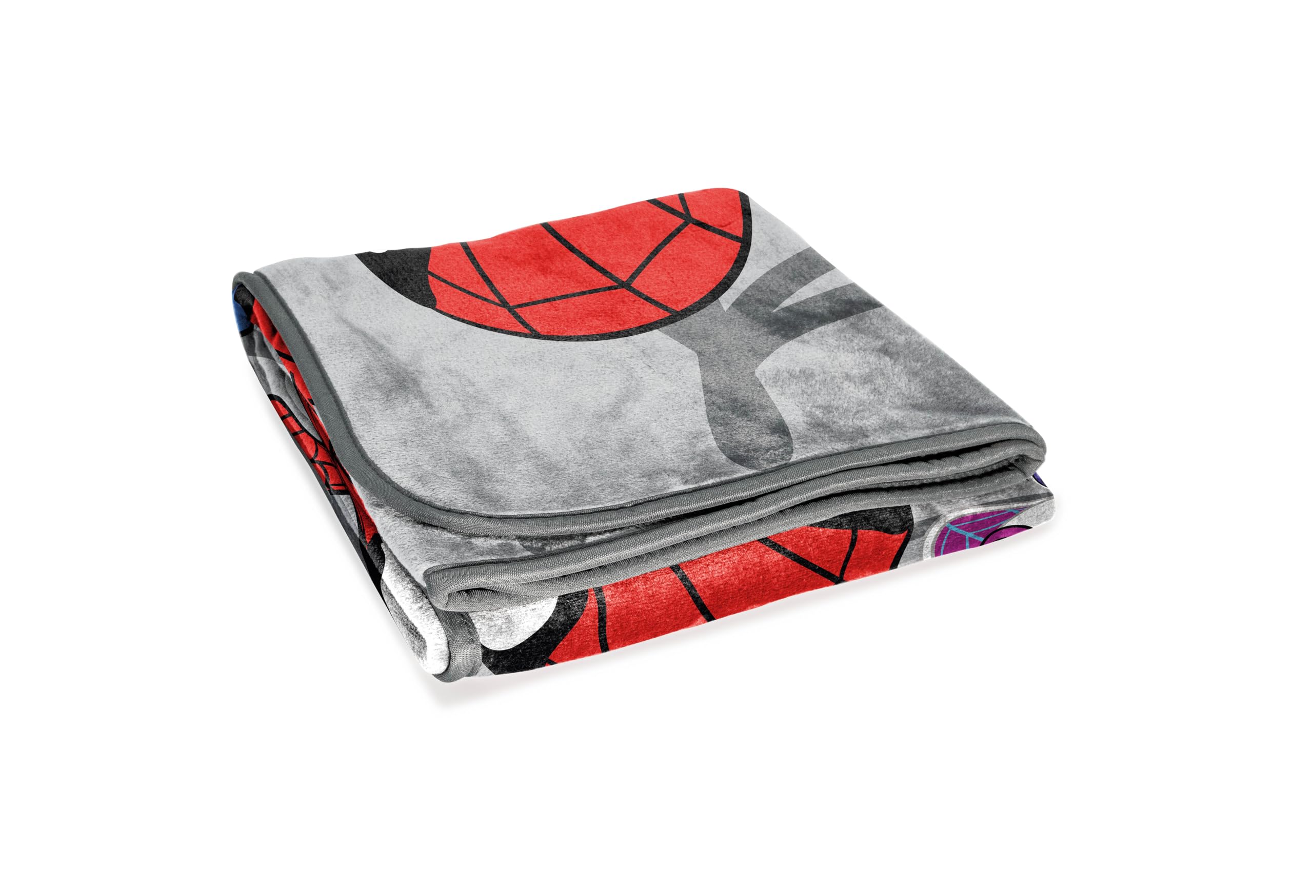 marvel-spidey-et-ses-amis-plaid-polaire-gris-130x150-cm-miles-morales image 4