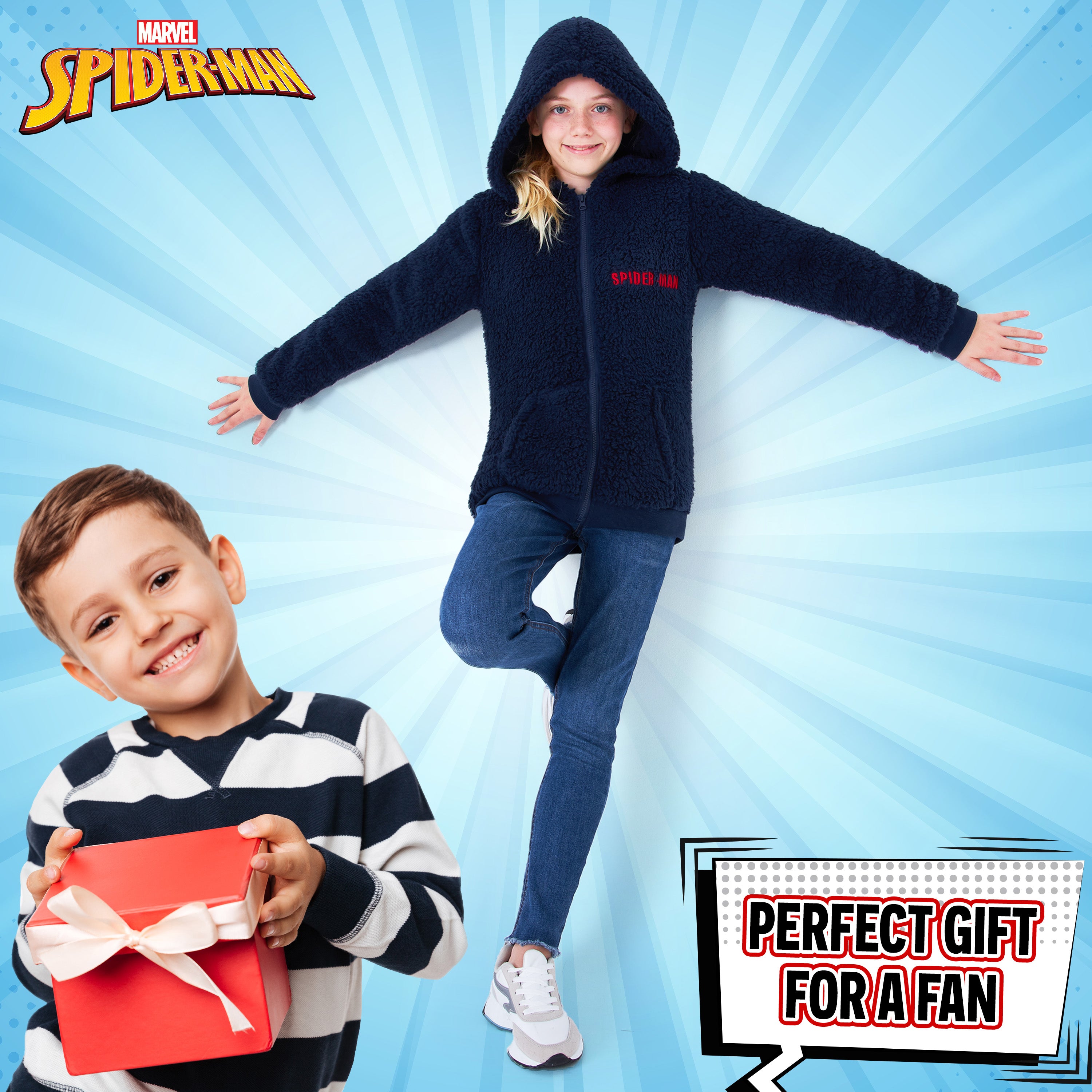 marvel-spider-man-veste-polaire-gar-on-sherpa-zip image 4