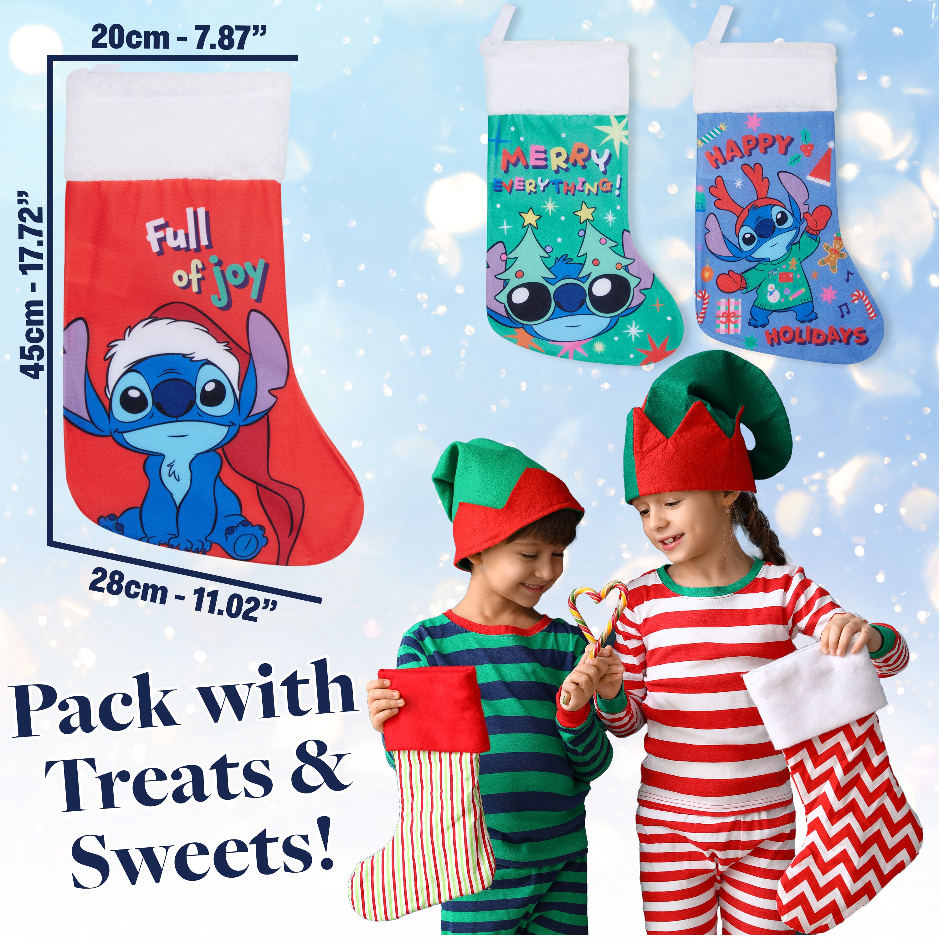 disney-stitch-chaussettes-de-no-l-lot-de-3 image 3