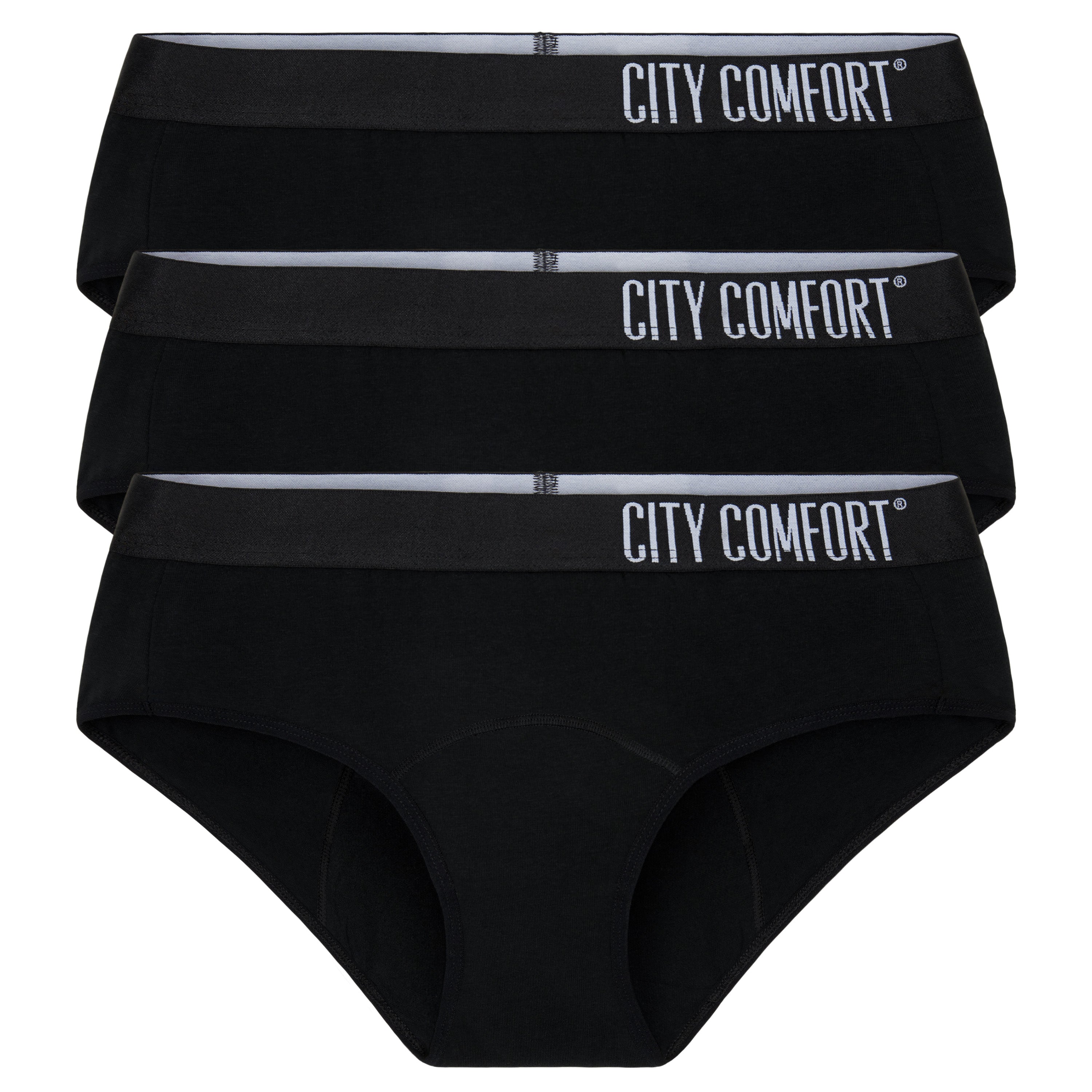 citycomfort-culotte-menstruelle-fille-lot-3-coton-anti-fuite image 2