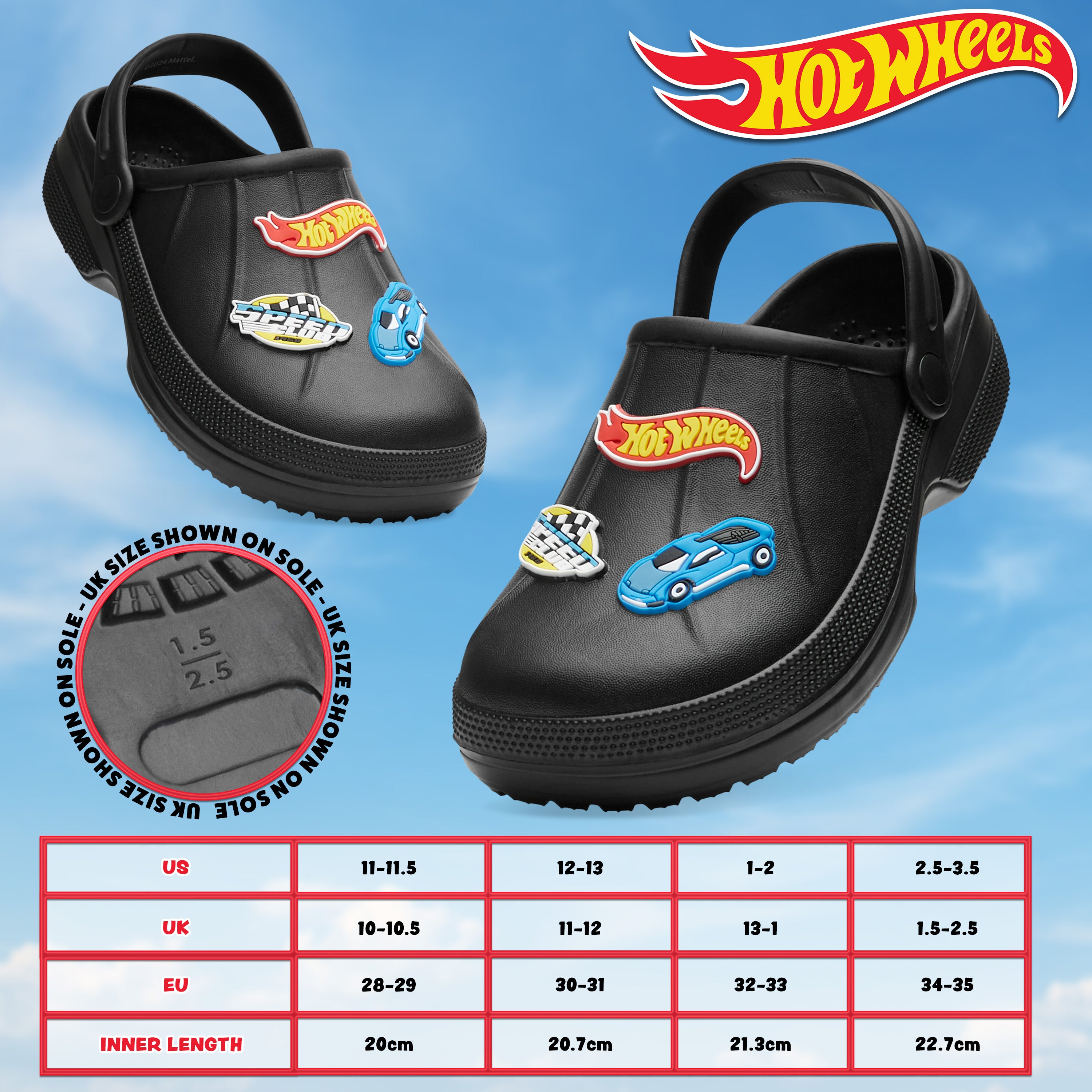 hot-wheels-sabots-gar-on-10-10-5-uk-claquettes-breloques image 6