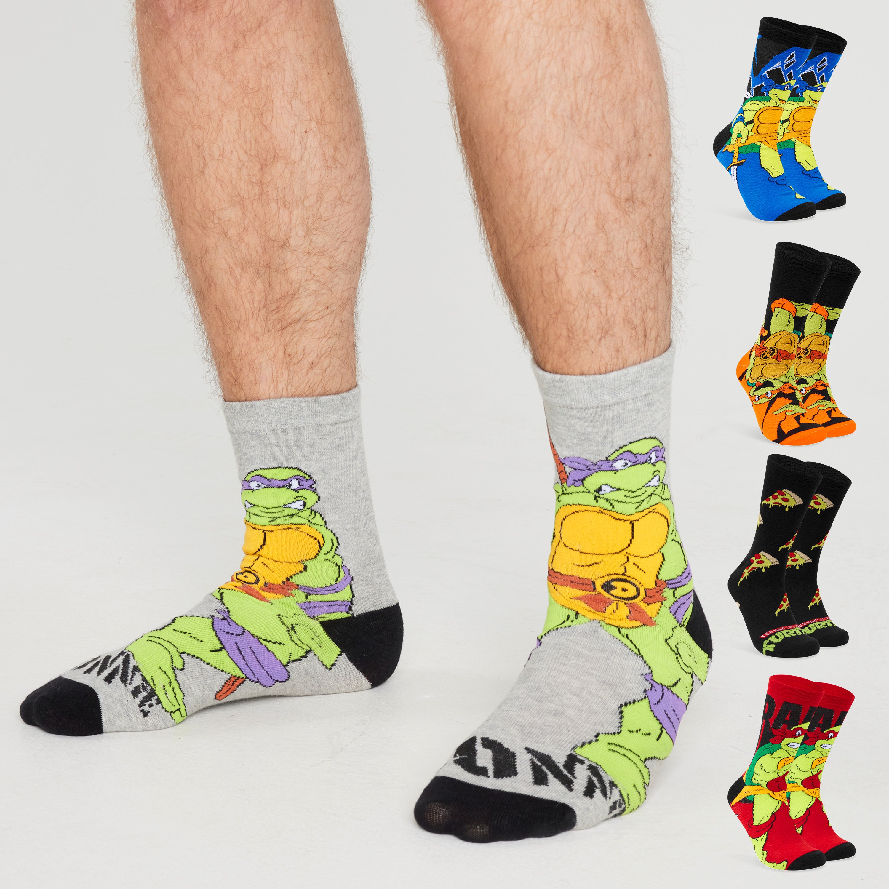 get-trend-tortues-ninja-chaussettes-homme-lot-5-coton image 6