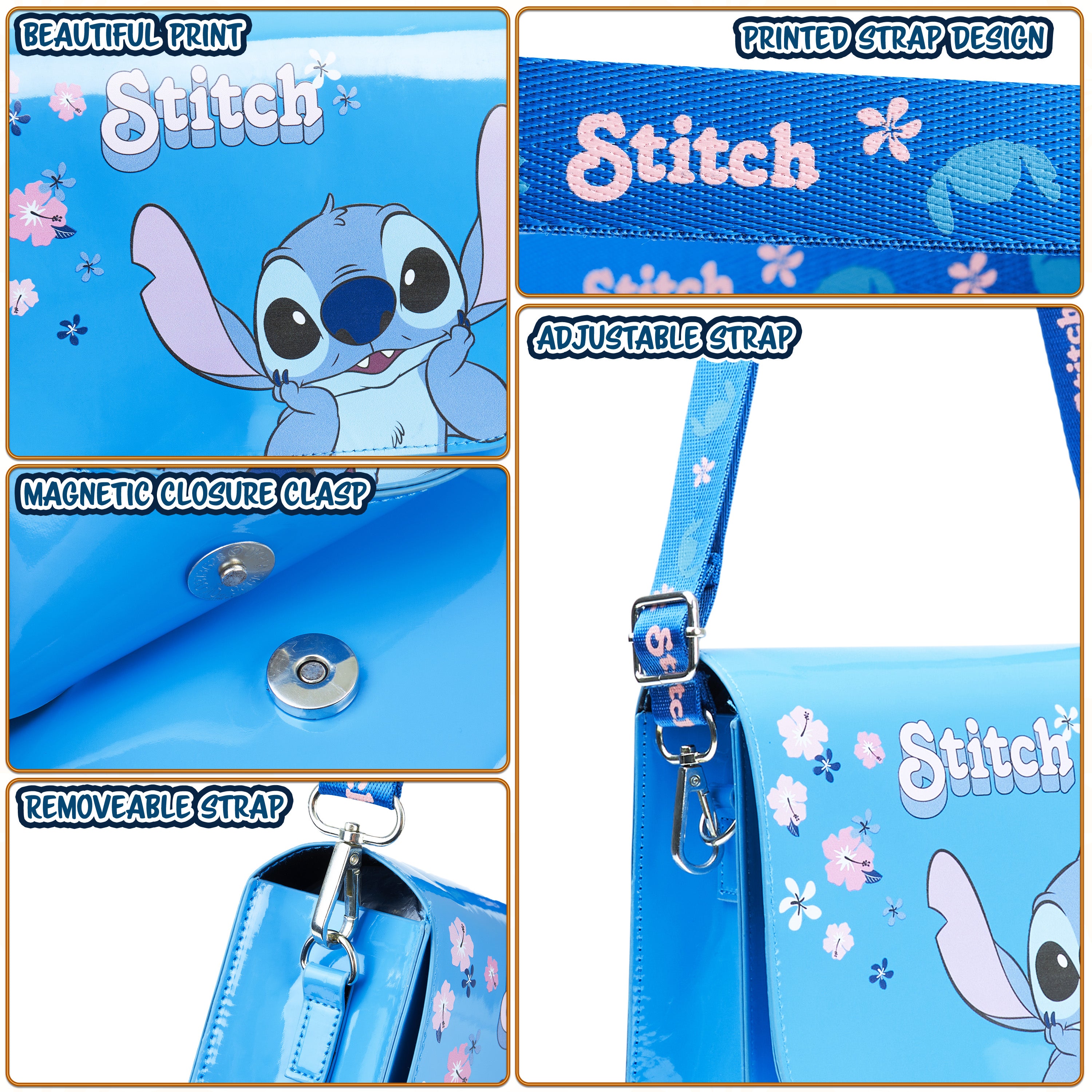 get-trend-girls-sac-bandouli-re-stitch-fille-sangle-r-glable image 5