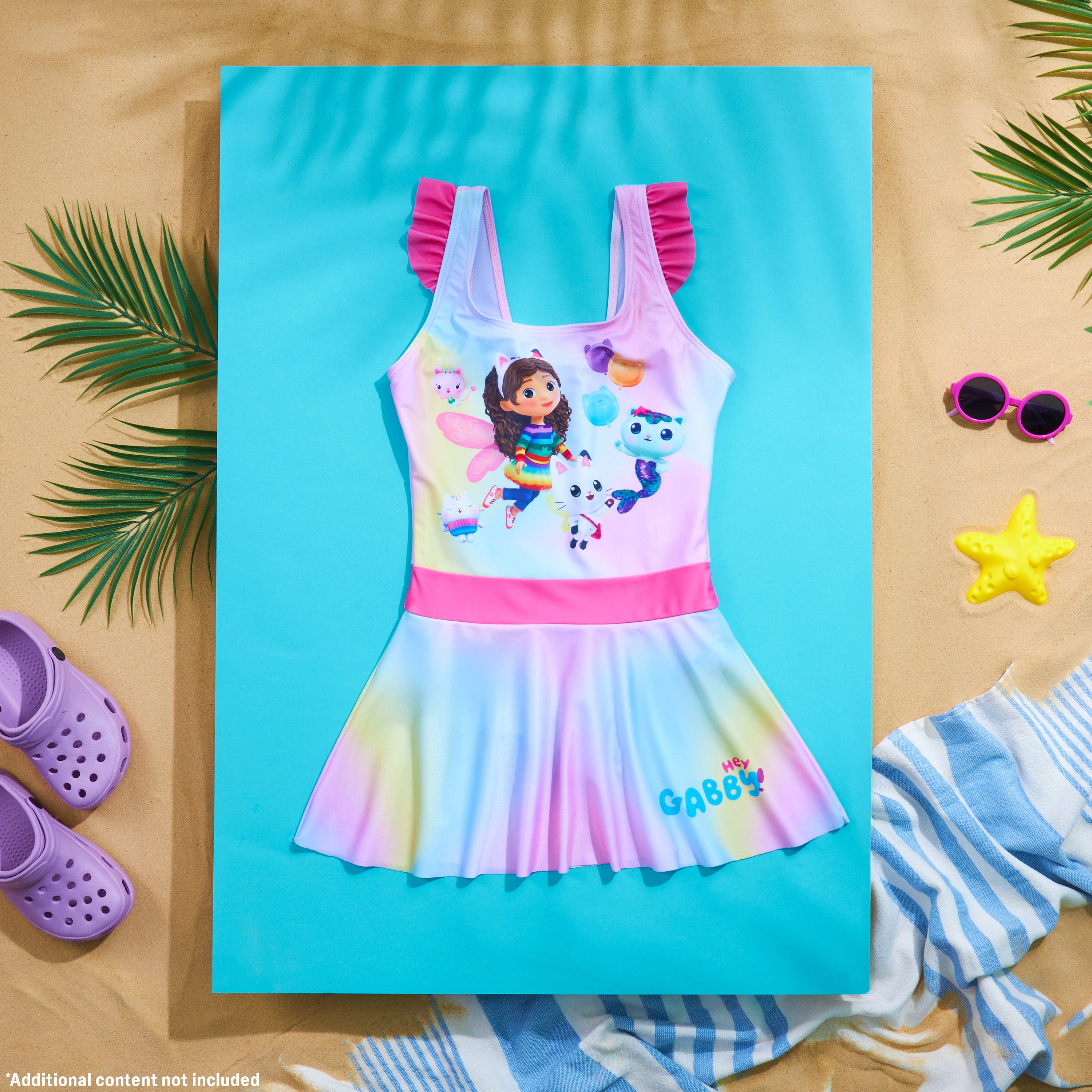 gabby-s-dollhouse-maillot-de-bain-fille-1-pi-ce-jupe-5-6-ans image 5