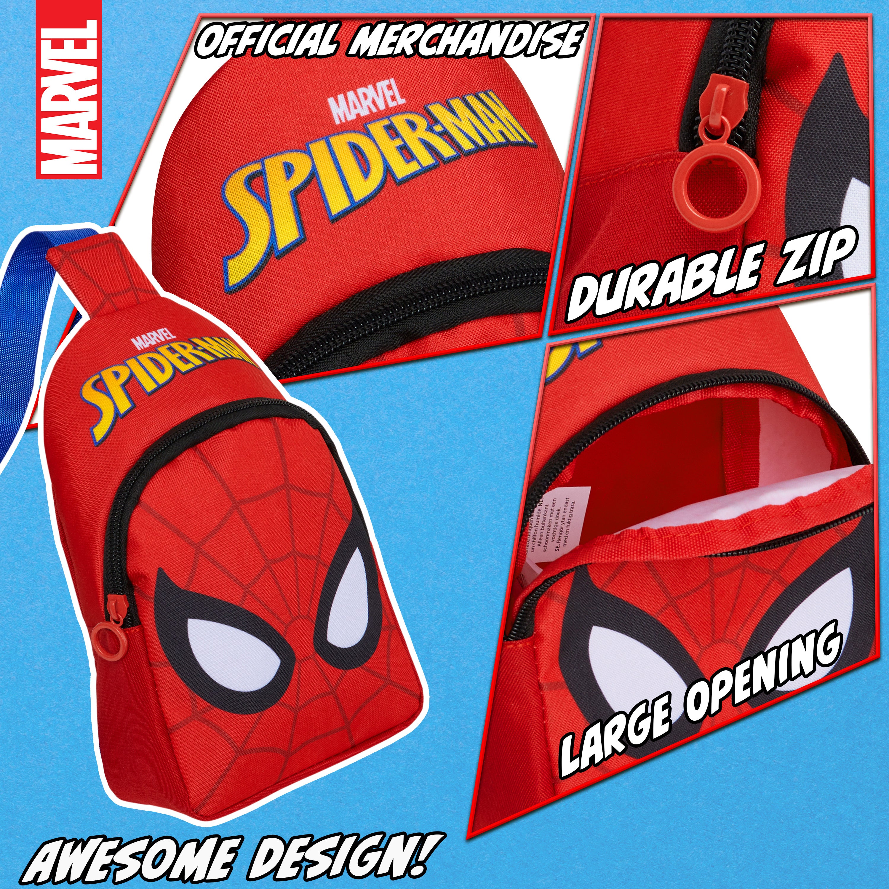 marvel-spiderman-sac-bandouli-re-gar-on-r-glable-zipp image 5