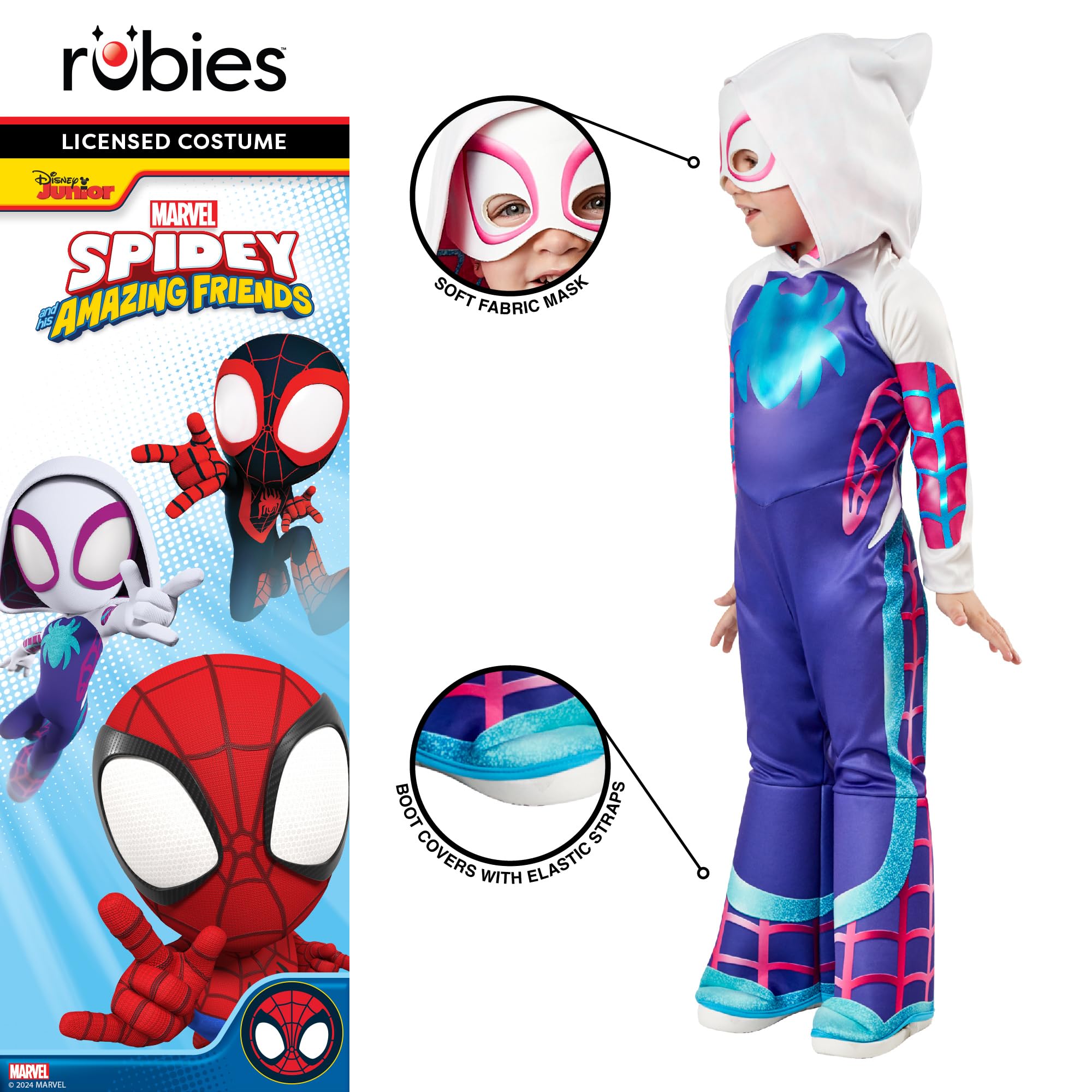 rubies-marvel-ghost-spider-d-guisement-enfant-3-4-ans-luxe image 3