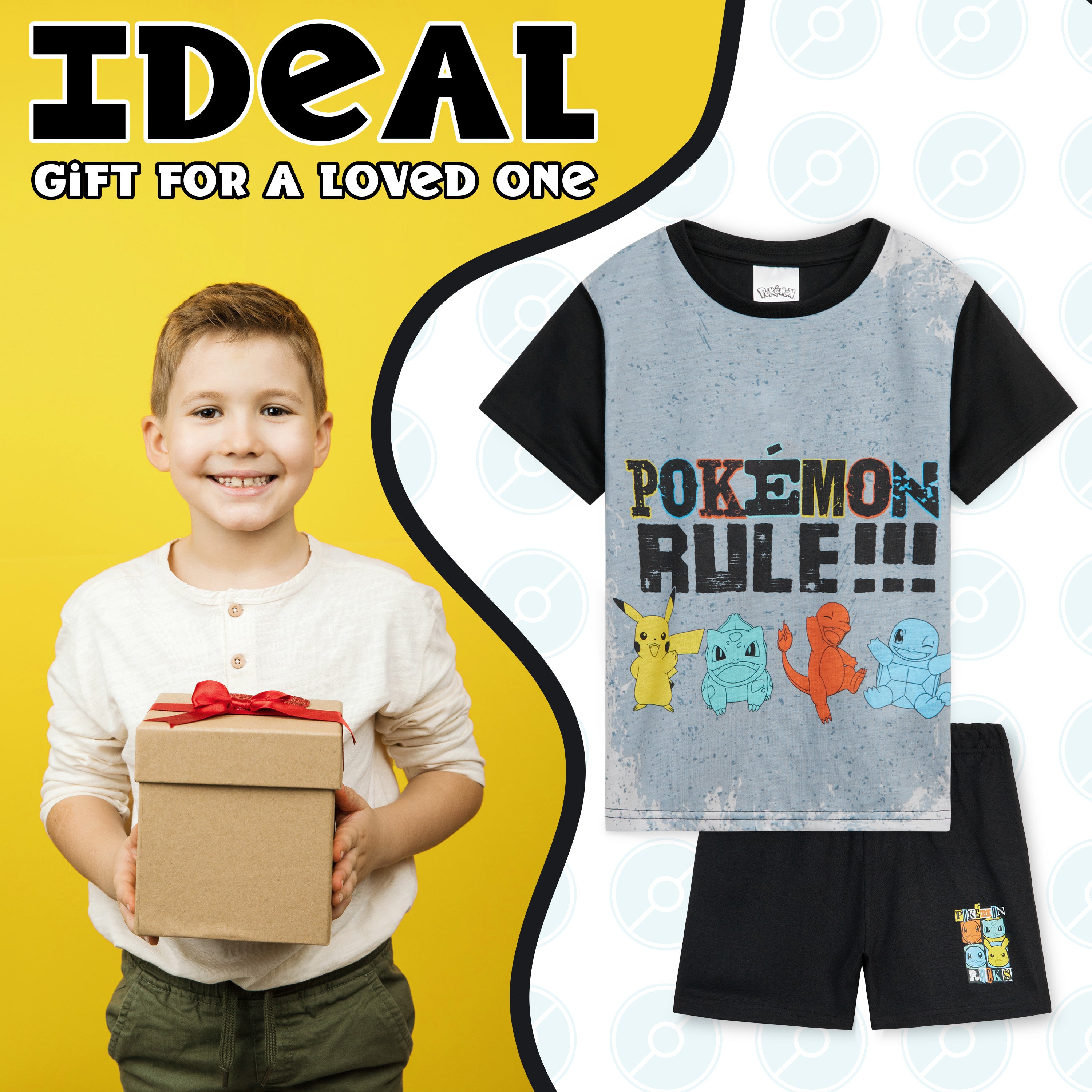 pok-mon-boys-pyjama-court-gar-on-7-8-ans-coton-respirant image 3