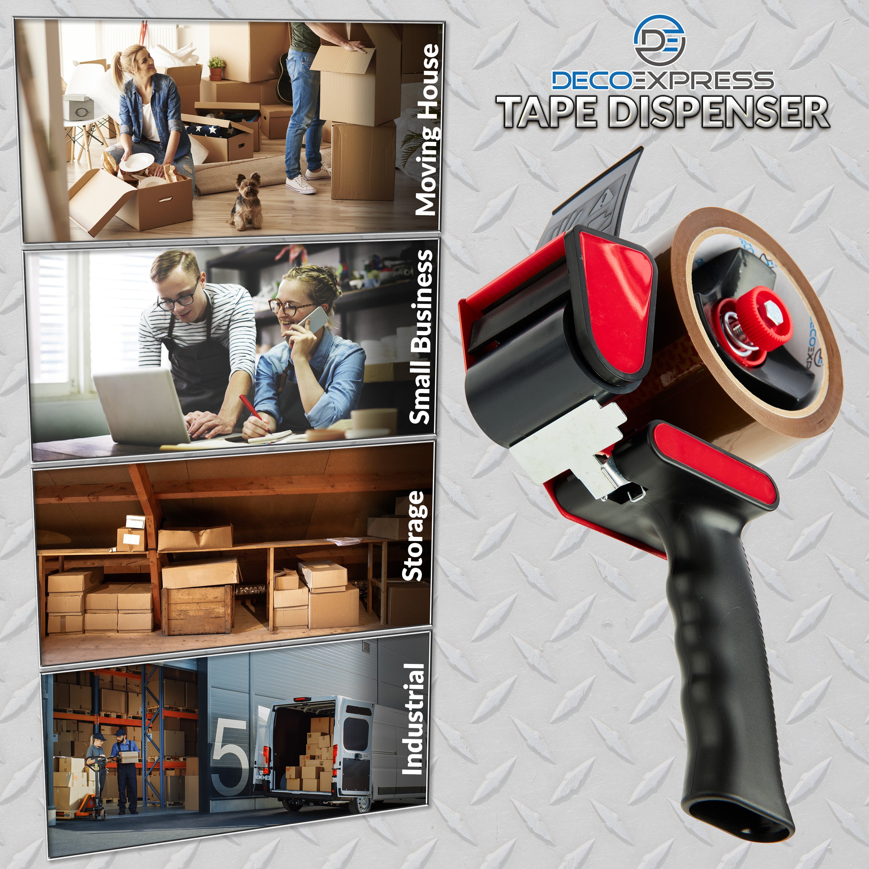 get-trend-d-vidoir-ruban-adh-sif-pistolet-6-rouleaux-marron image 2