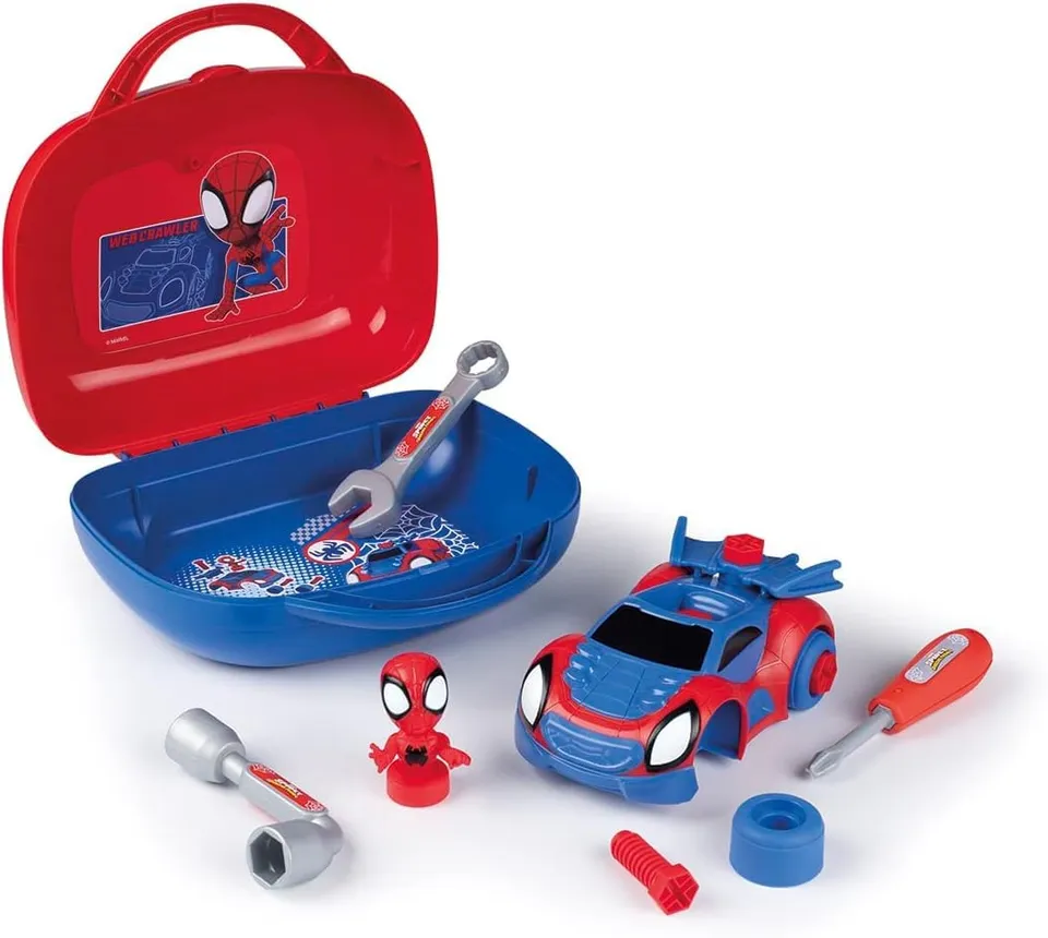 marvel-spidey-miles-morales-mallette-outils-jouet-bricolage-17-pcs image 1