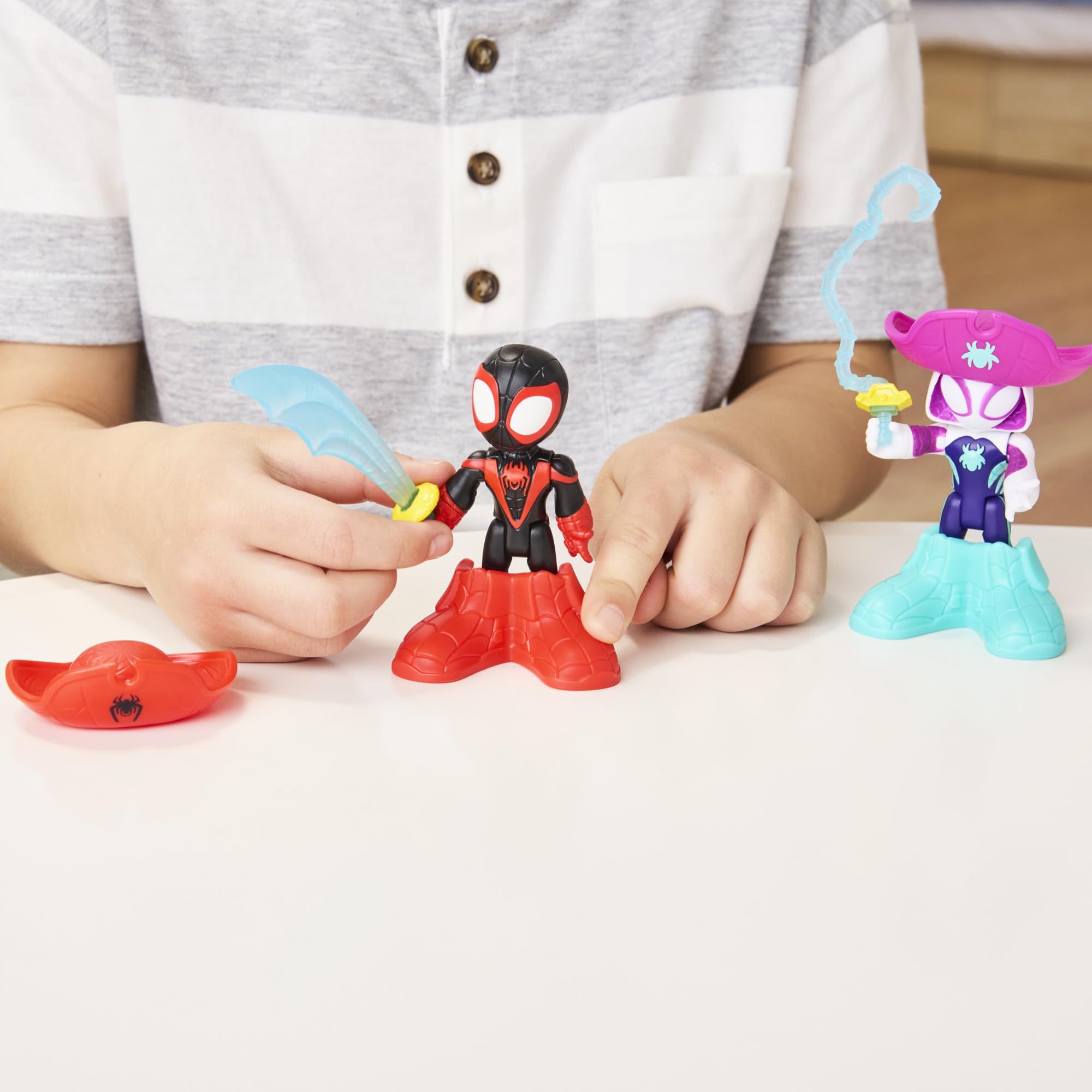 marvel-spidey-pirate-pack-figurines-7-5-cm-miles-morales-ghost-spider image 6