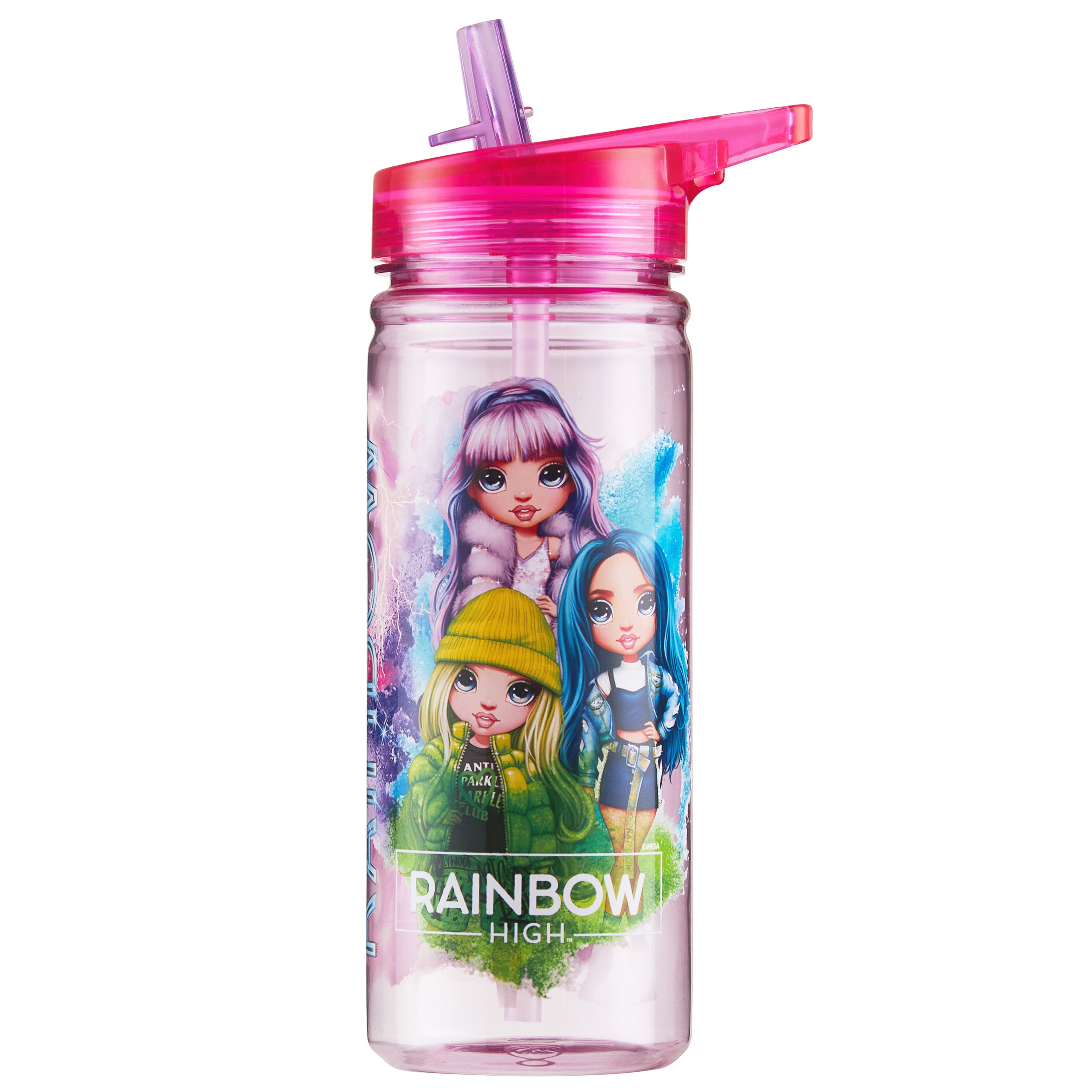 rainbow-high-gourde-paille-fille-580-ml-sans-bpa image 1