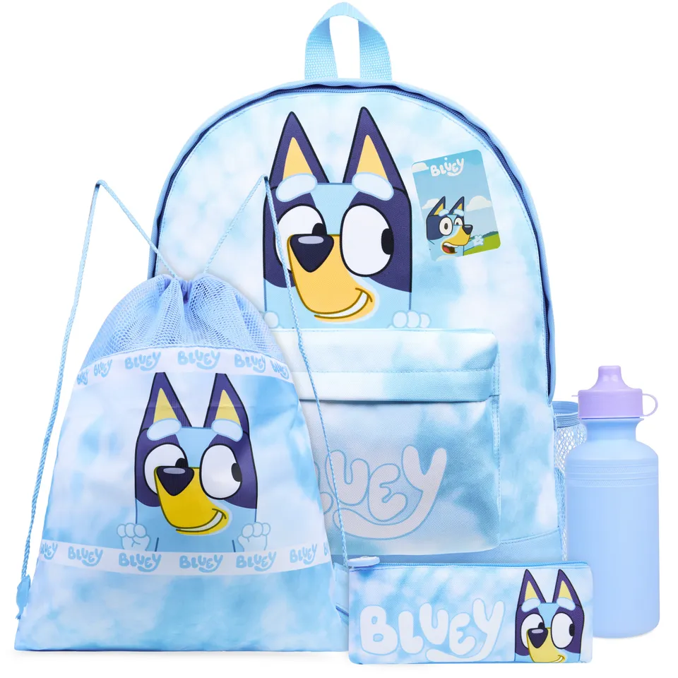bluey-sac-dos-enfant-4-pi-ces-tie-dye-gourde-trousse image 1