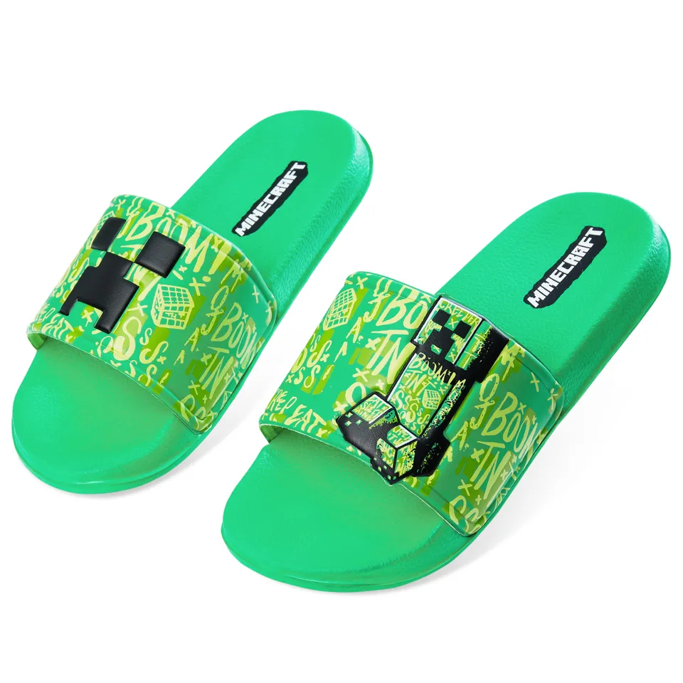minecraft-claquettes-gar-on-creeper-vert-antid-rapant image 1