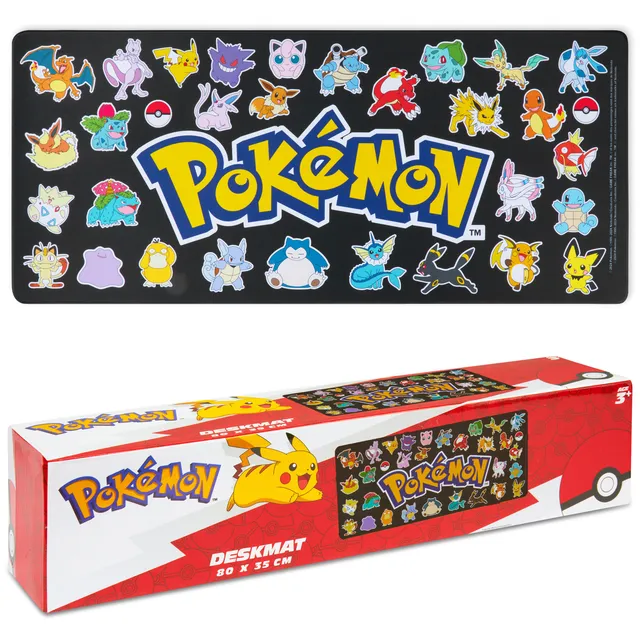 pok-mon-pikachu-tapis-souris-xxl-bureau-gaming-80x35-noir image 1