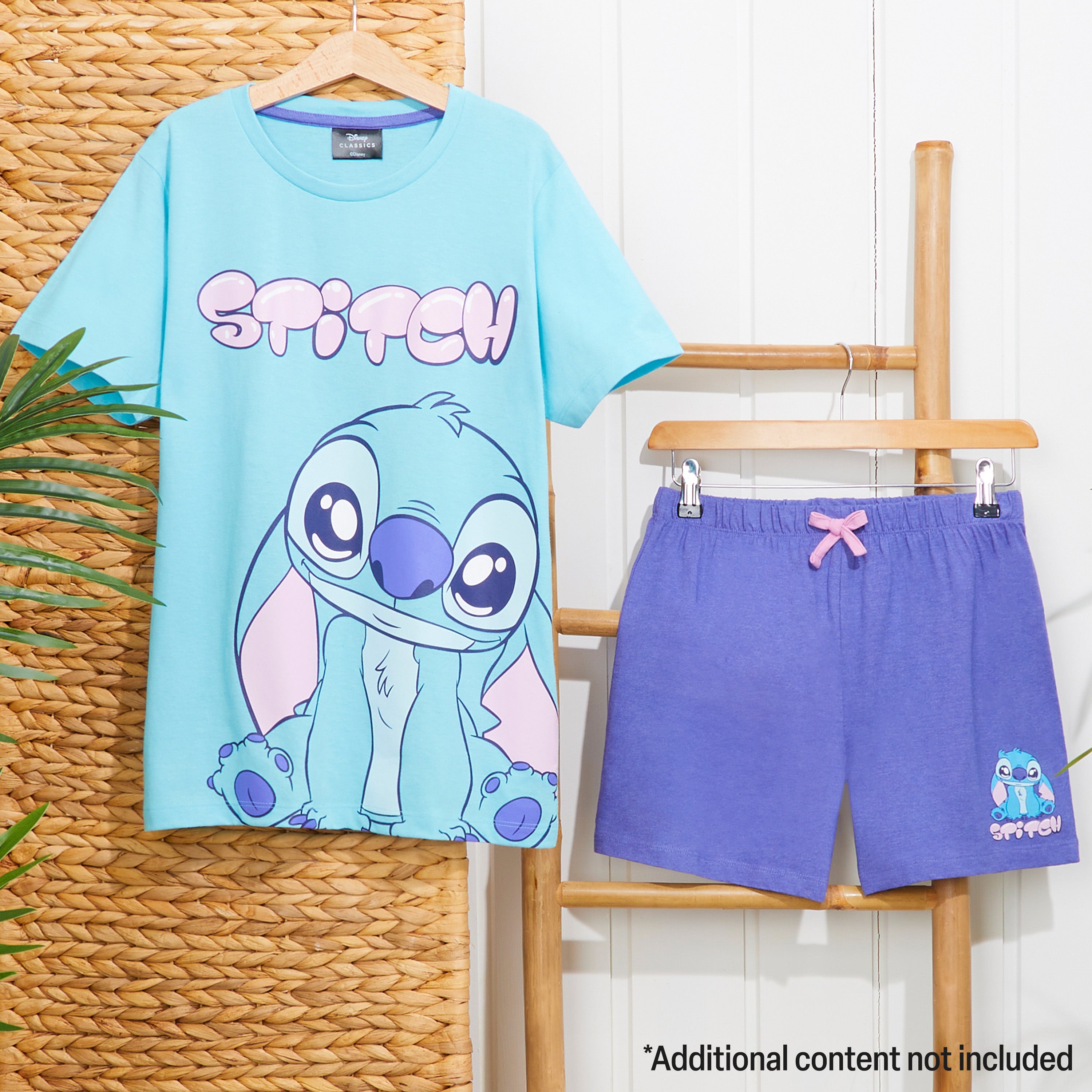 disney-stitch-pyjama-court-fille-coton-9-10-ans image 2
