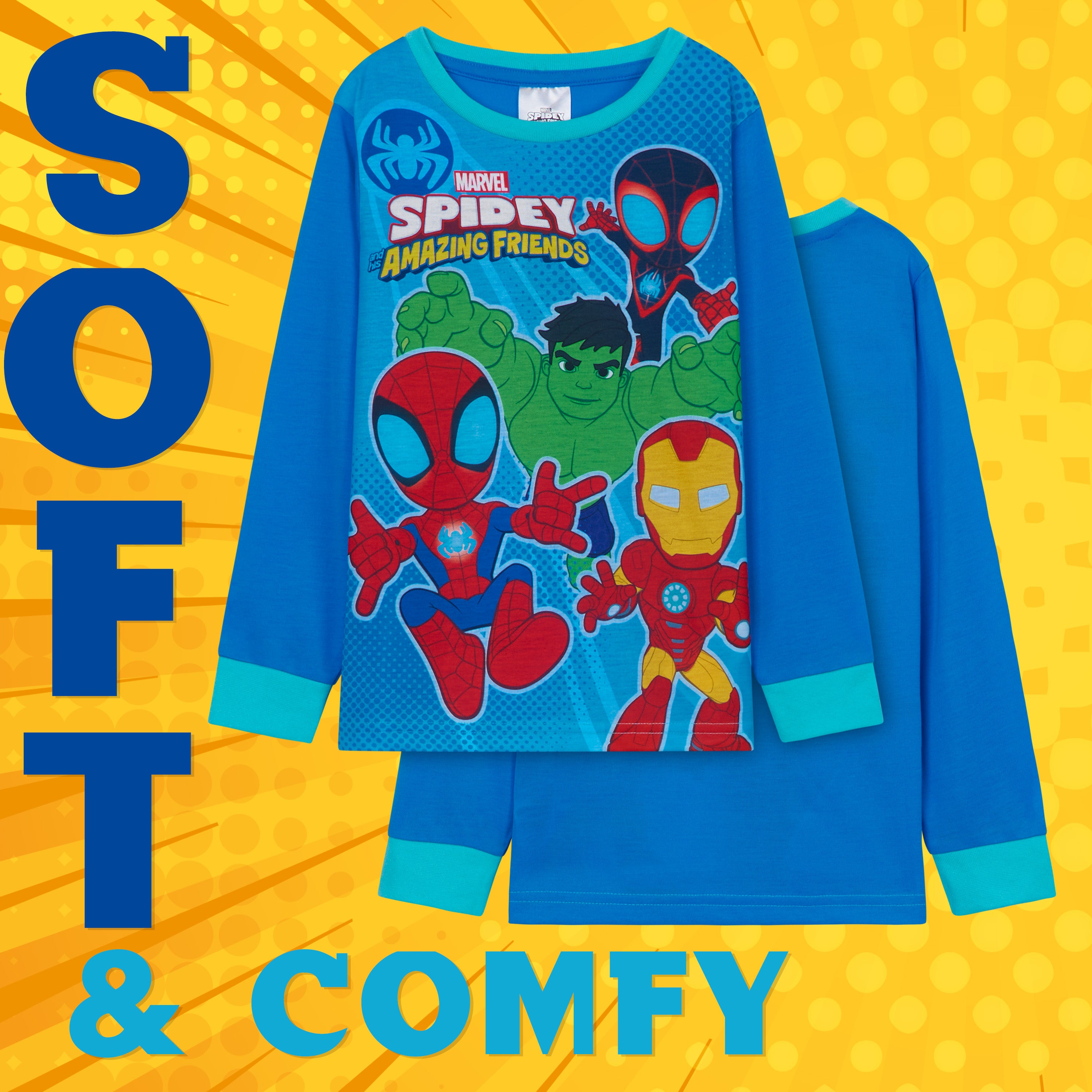 marvel-spiderman-pyjama-gar-on-2-pi-ces-respirant image 4