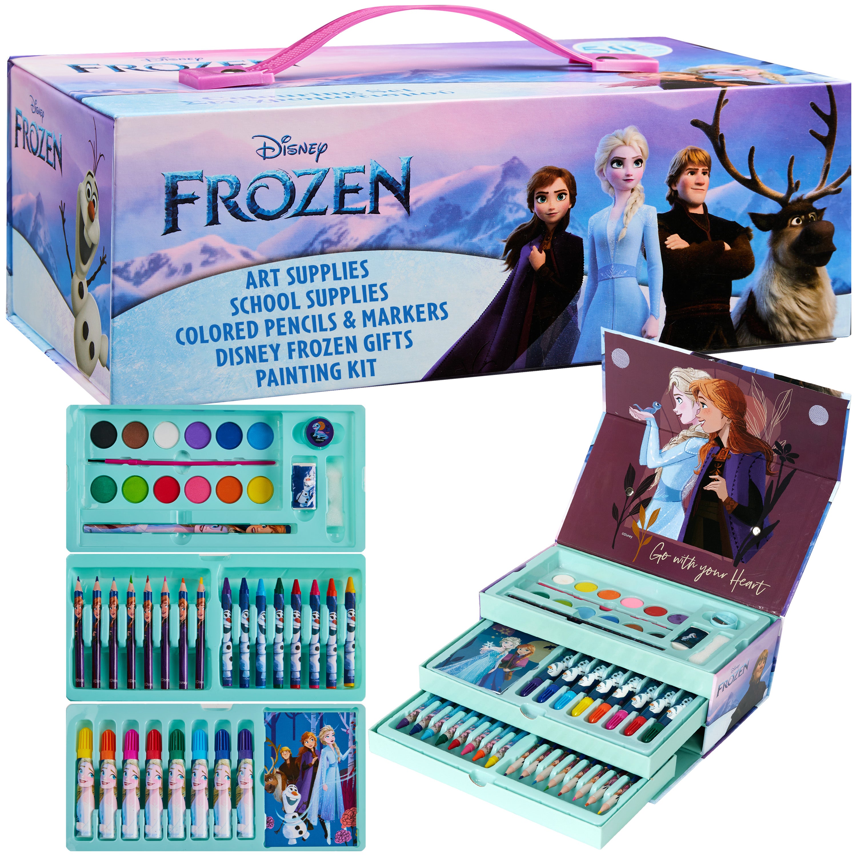 disney-frozen-coffret-dessin-enfant-40-accessoires-peinture image 1