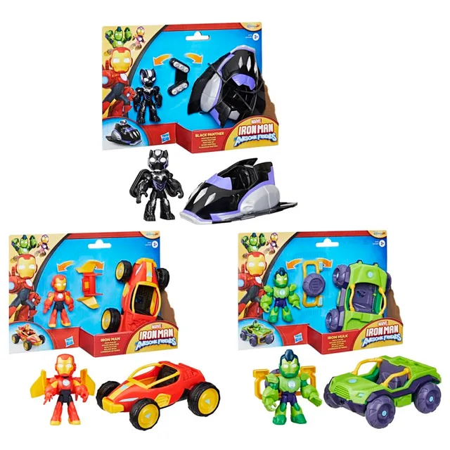 hasbro-marvel-iron-man-pack-3-figurines-7-5-cm image 1