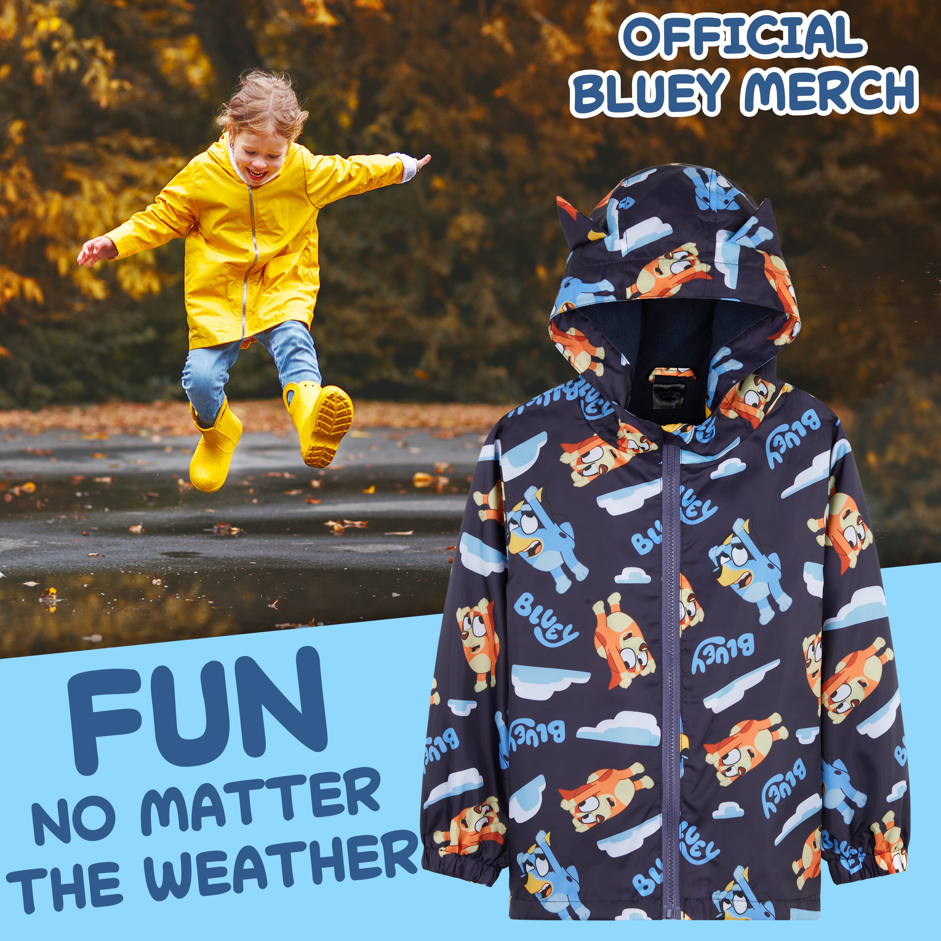 bluey-manteau-pluie-fille-capuche-imperm-able-doubl-polaire image 2