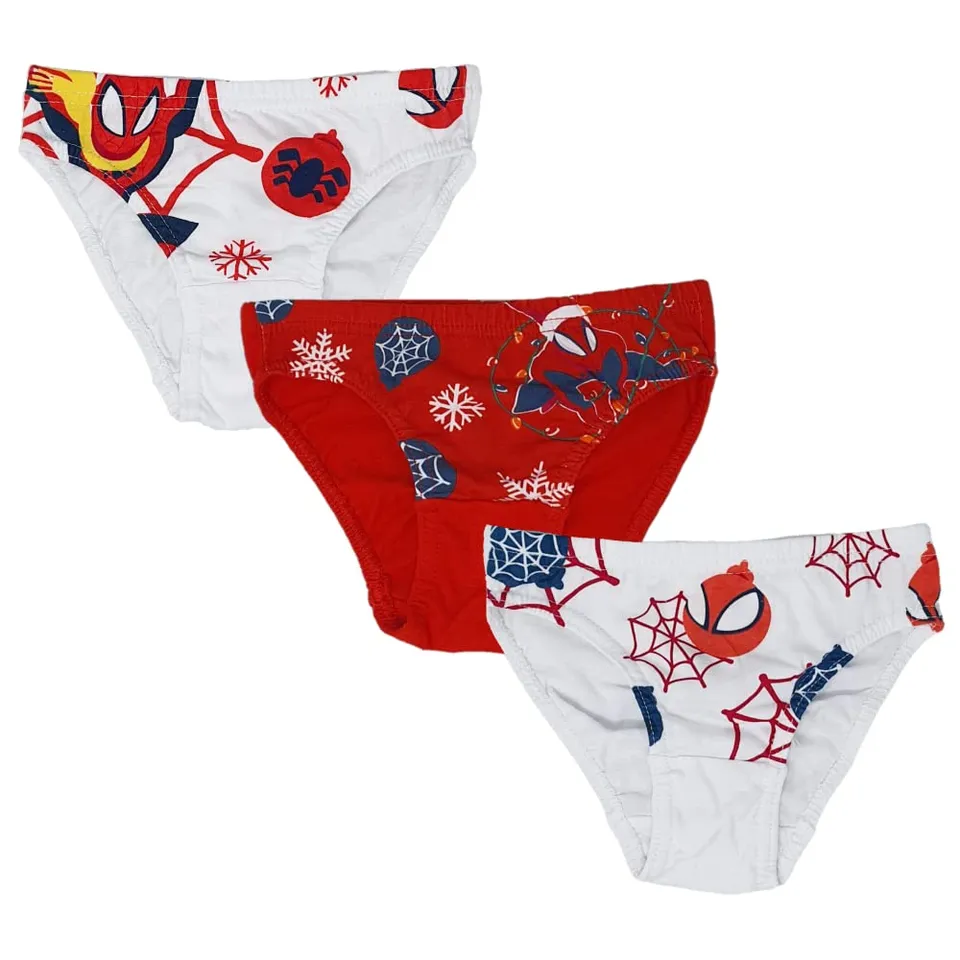 marvel-spider-man-lot-3-slips-no-l-enfant-3-4-ans-coton image 1