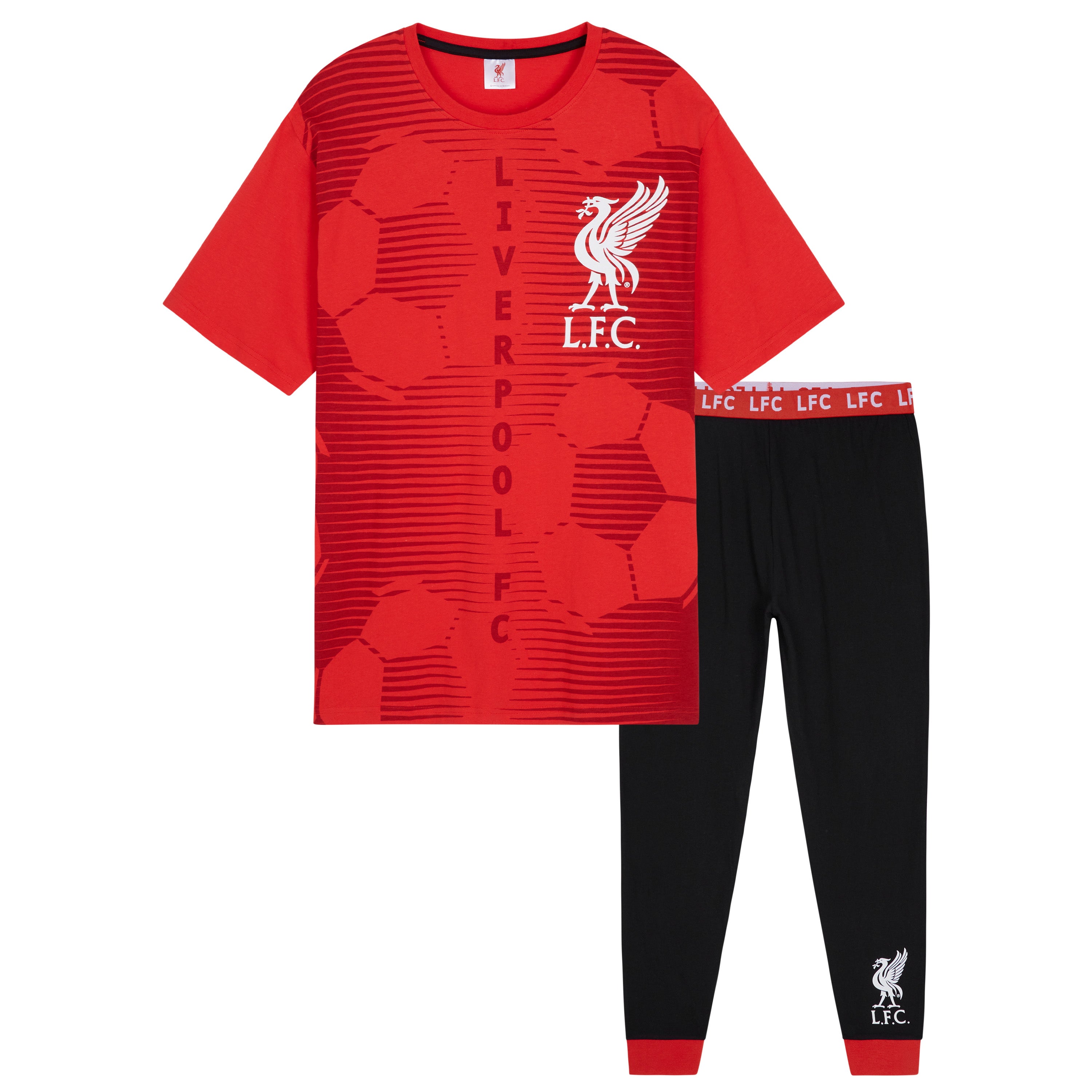 liverpool-fc-pyjama-homme-2-pi-ces-100-coton-taille-m image 1