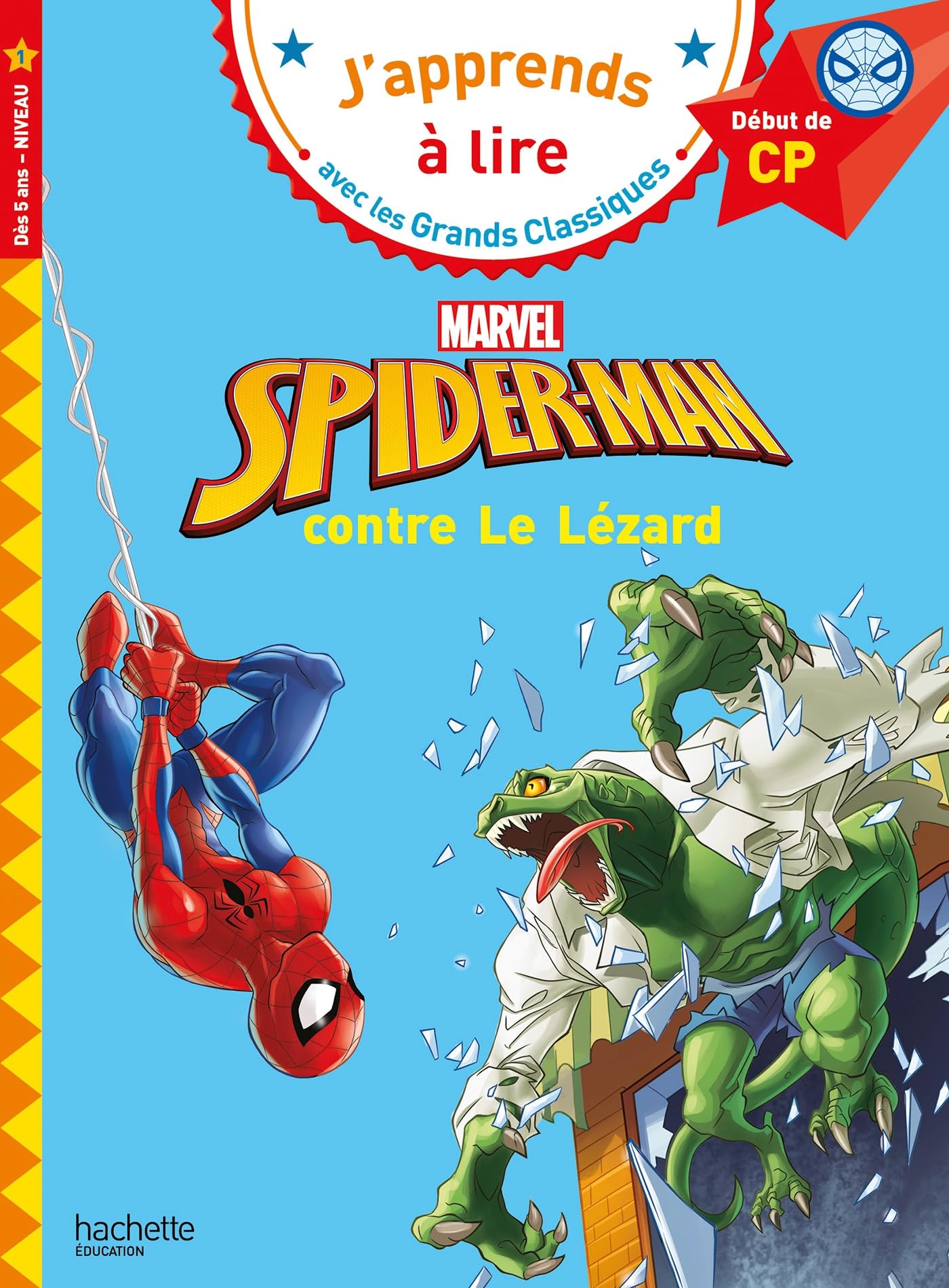 marvel-spider-man-contre-le-l-zard-livre-cp-niveau-1 image 1