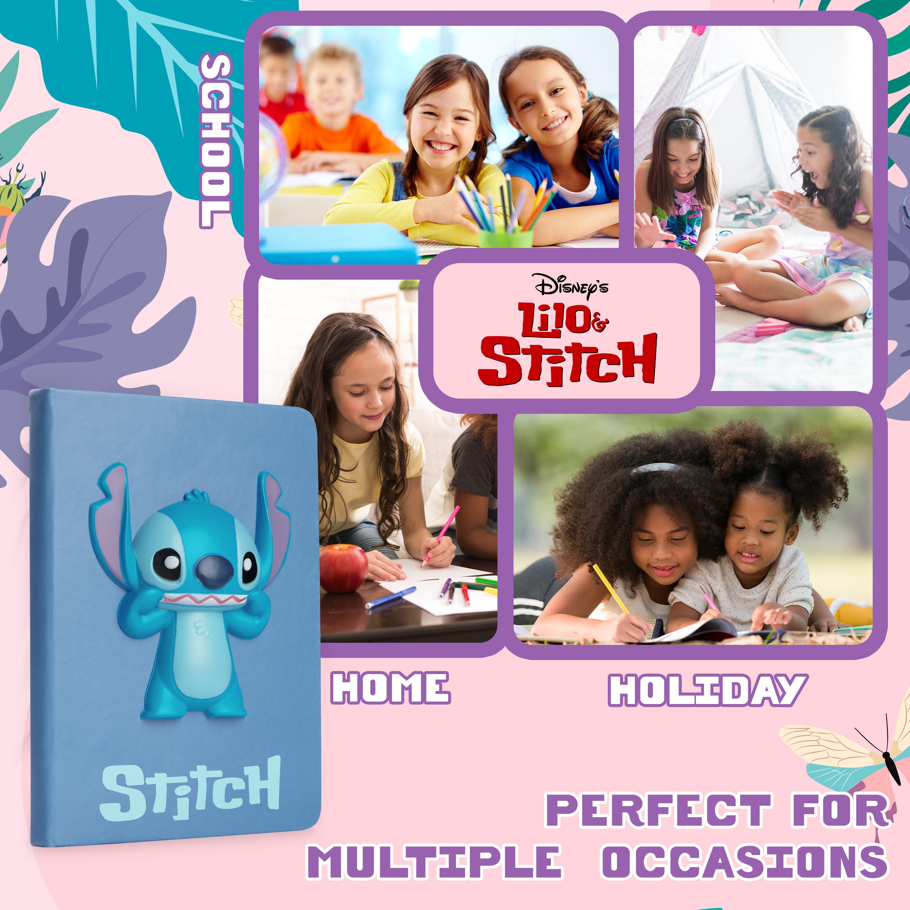 get-trend-school-supplies-stitch-carnet-a5-stylo-3d-96-pages image 5