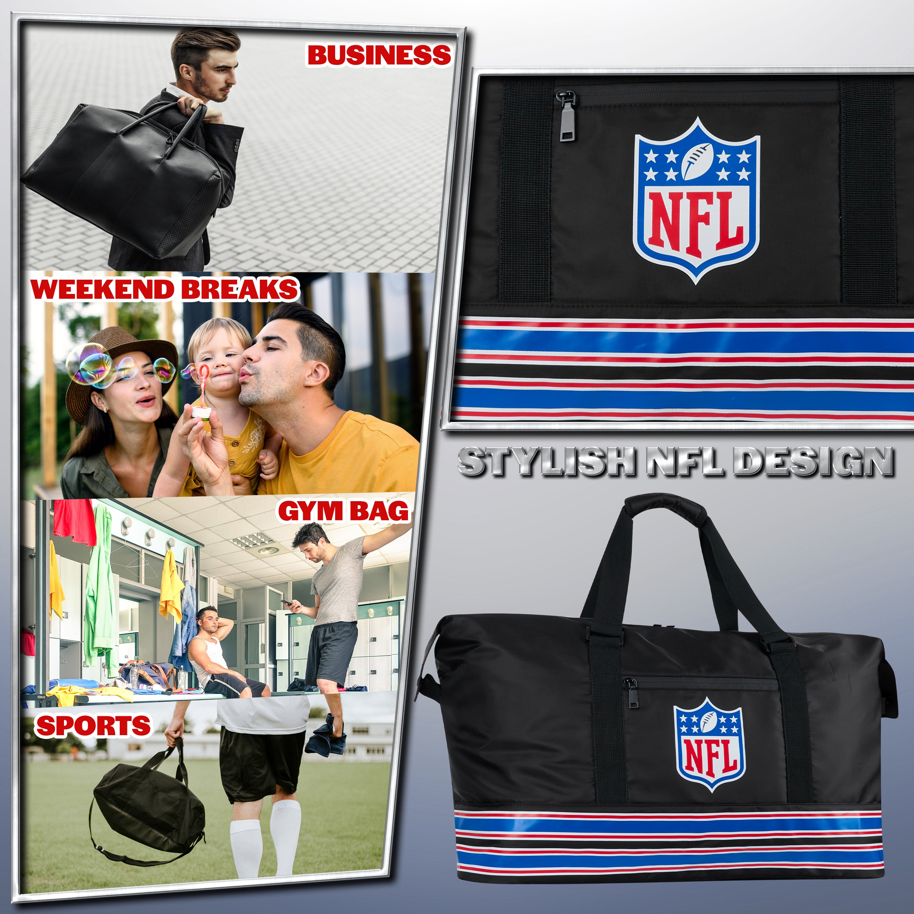 nfl-sac-sport-duffel-homme-54-cm-voyage-gym image 5