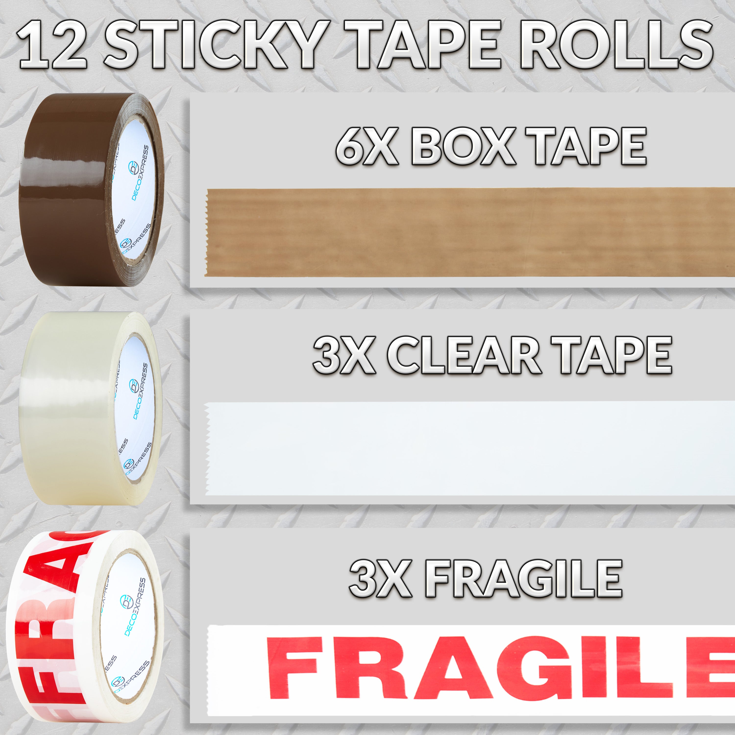 d-vidoir-12-rouleaux-scotch-emballage-marron-transparent image 3