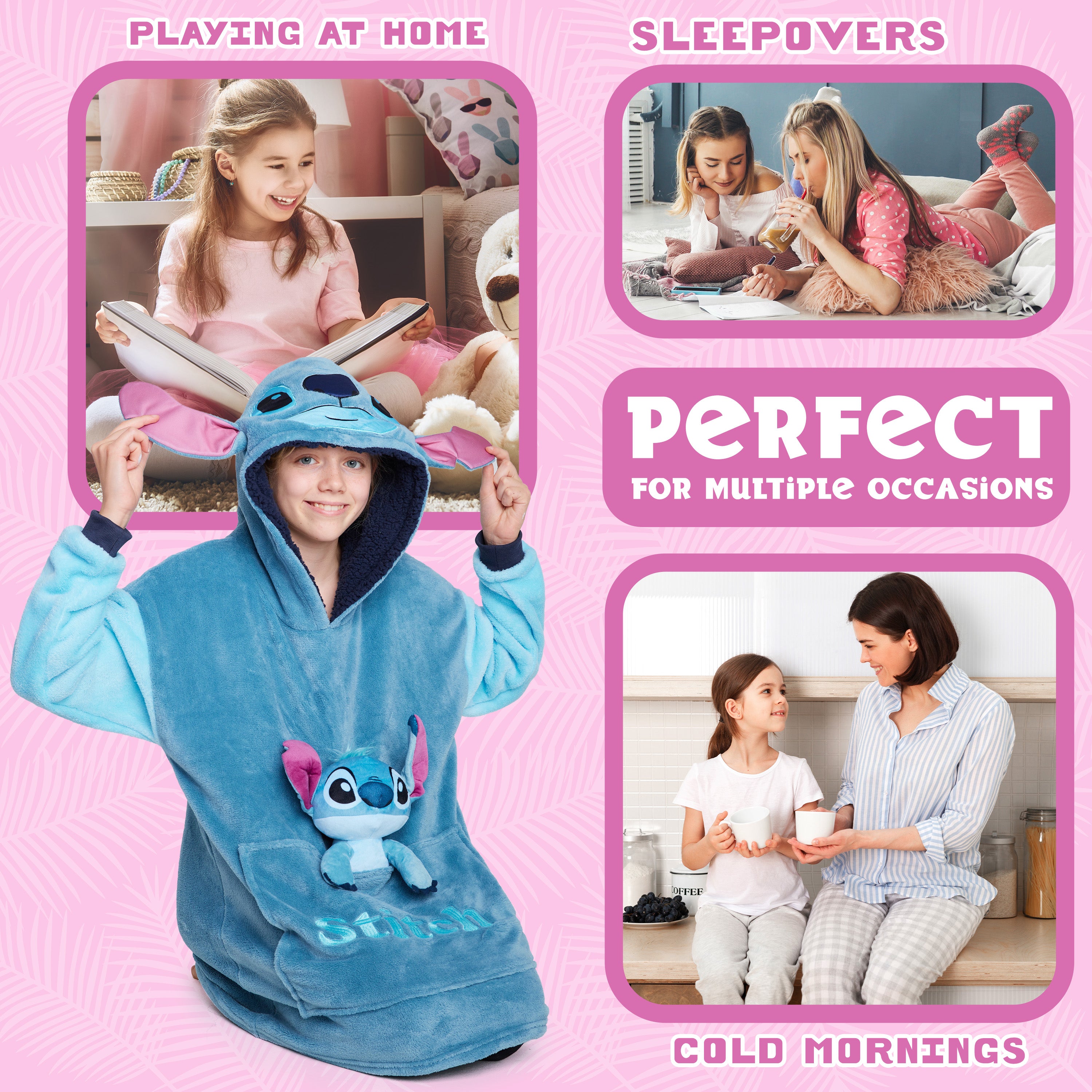 get-trend-disney-sweat-plaid-stitch-polaire-enfant-peluche image 4