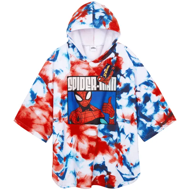marvel-spiderman-poncho-serviette-capuche-enfant-6-9-ans image 1