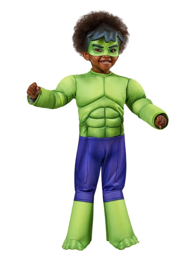 marvel-spidey-costume-hulk-enfant-3-4-ans-combinaison-masque image 1