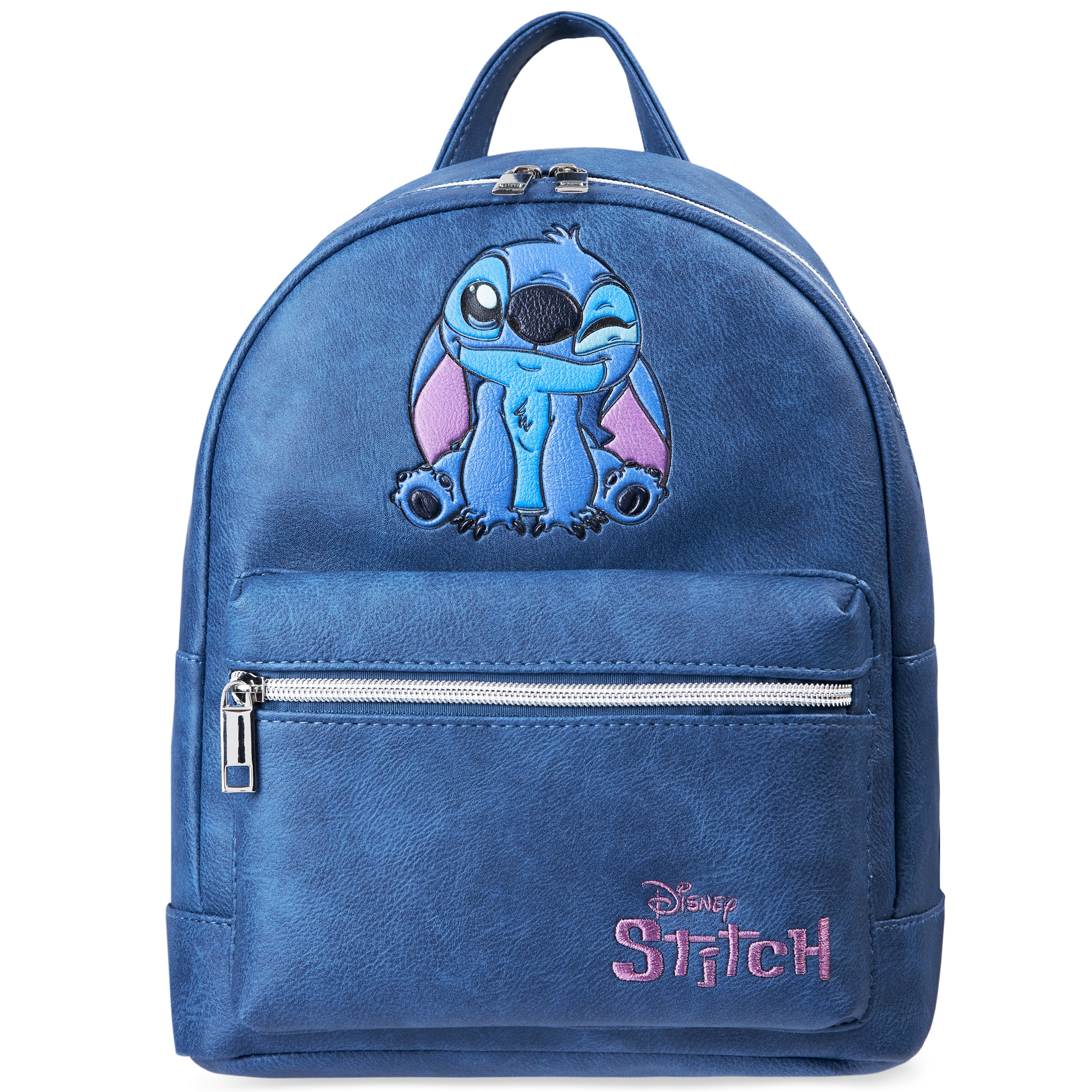 disney-stitch-sac-dos-fille-similicuir-poches-zipp-es image 1