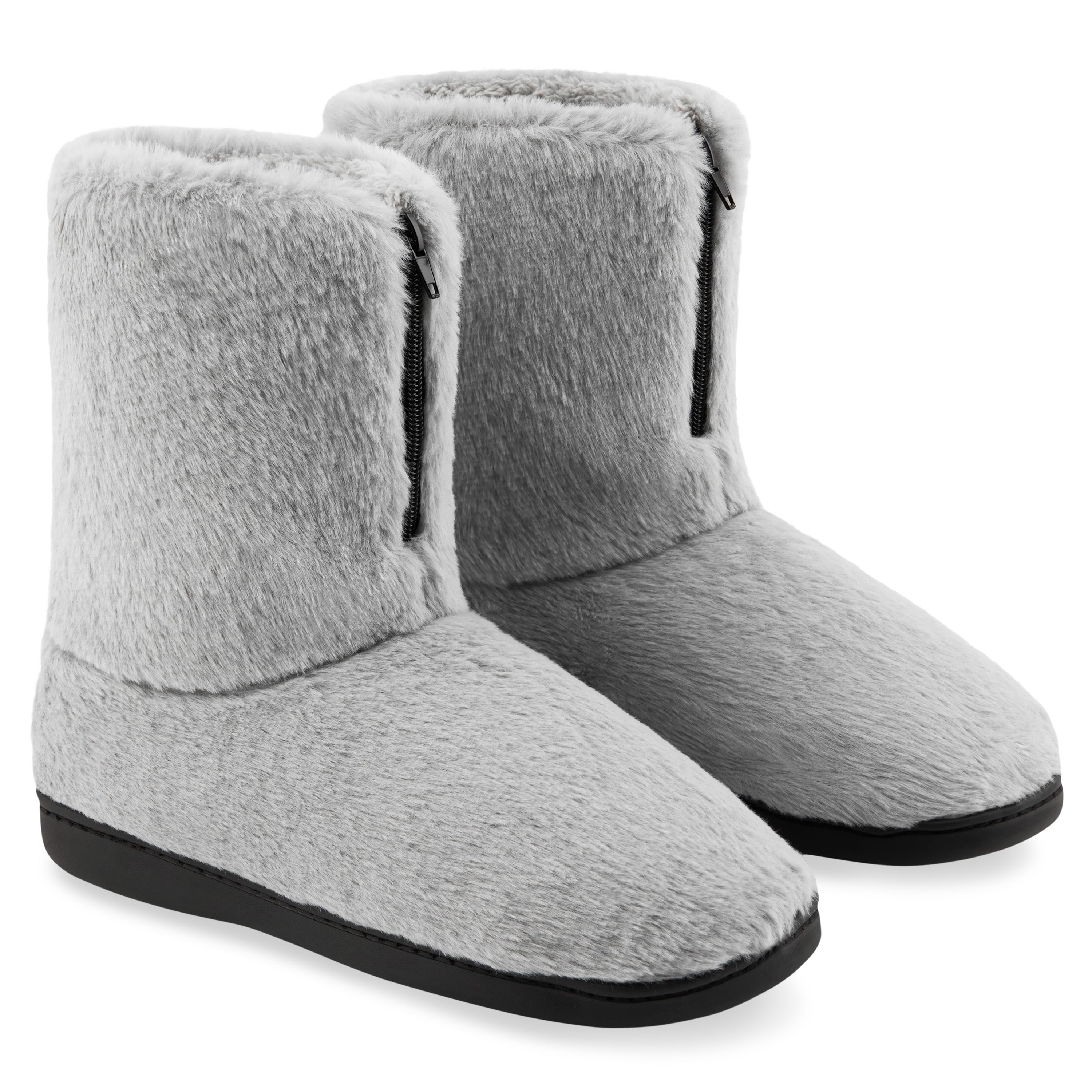 get-trend-citycomfort-bottines-pantoufles-femme-noir-fourr-es image 8