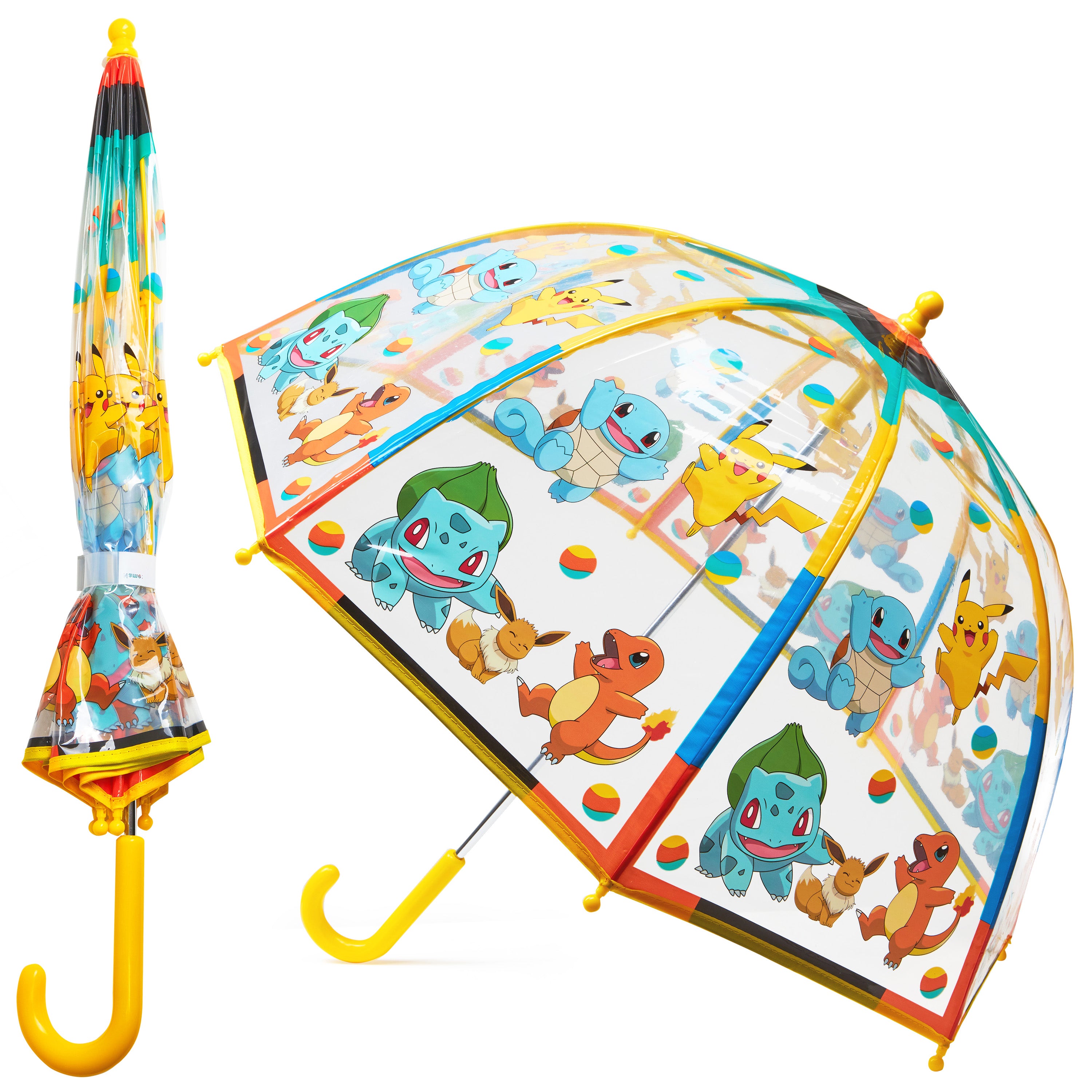 pok-mon-parapluie-enfant-transparent-cloche-canne image 1