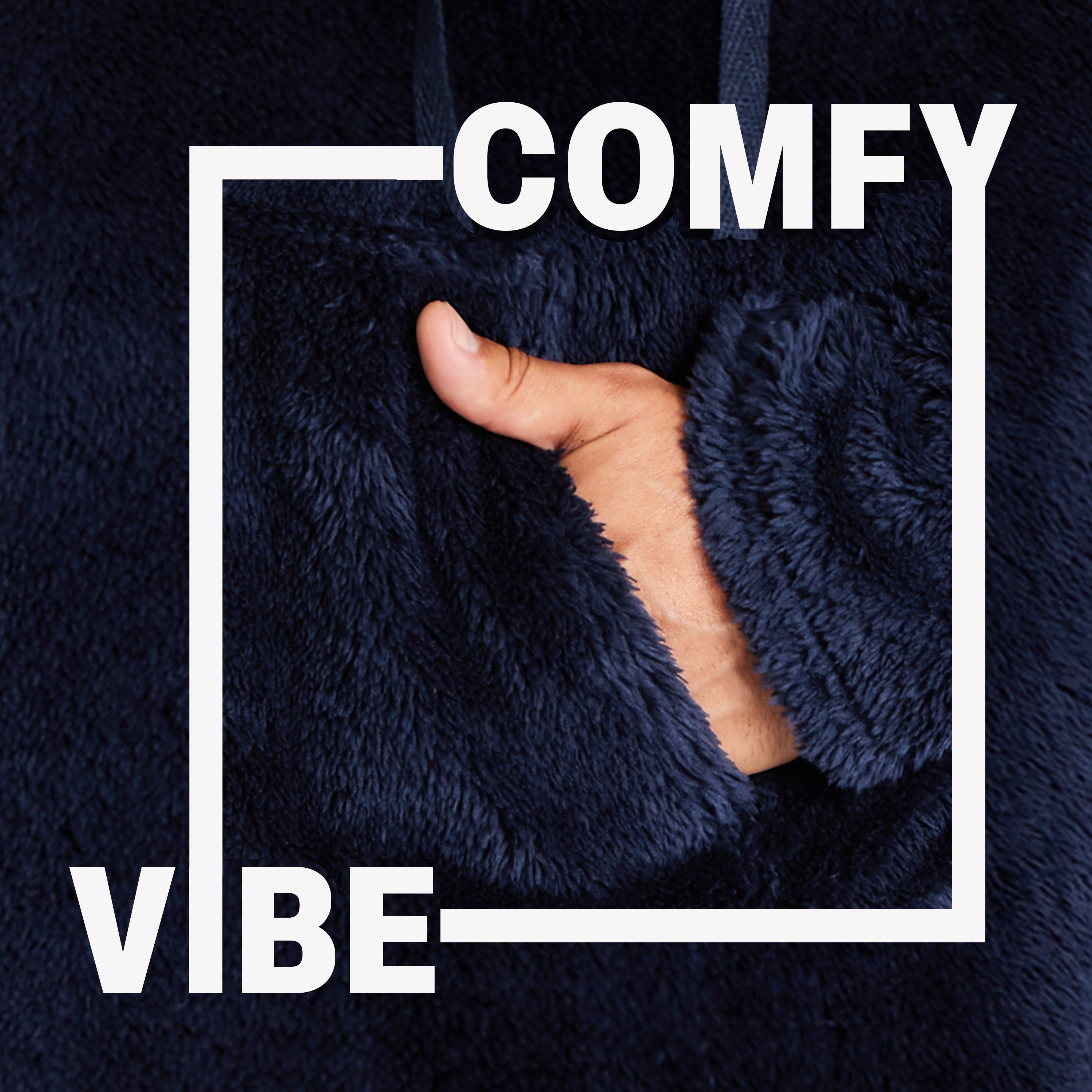 citycomfort-sweat-capuche-homme-polaire-bleu-marine-douillet image 2